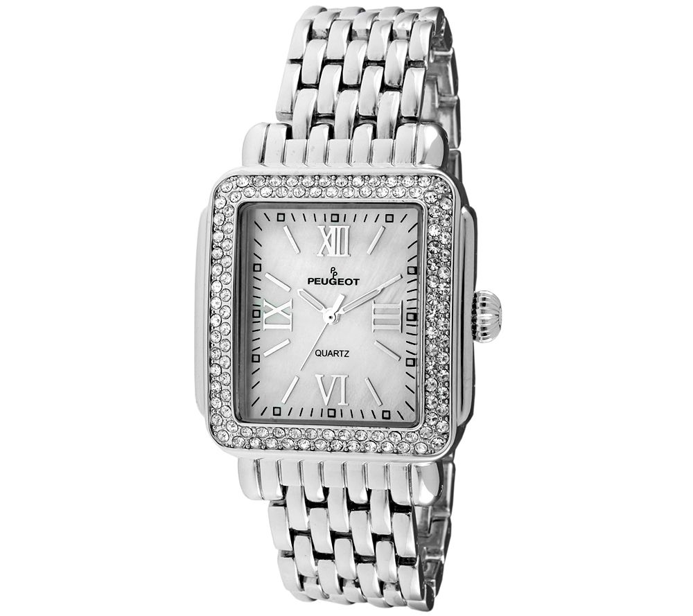Peugeot Women's Silvertone MOP-Dial Bracelet Watch
