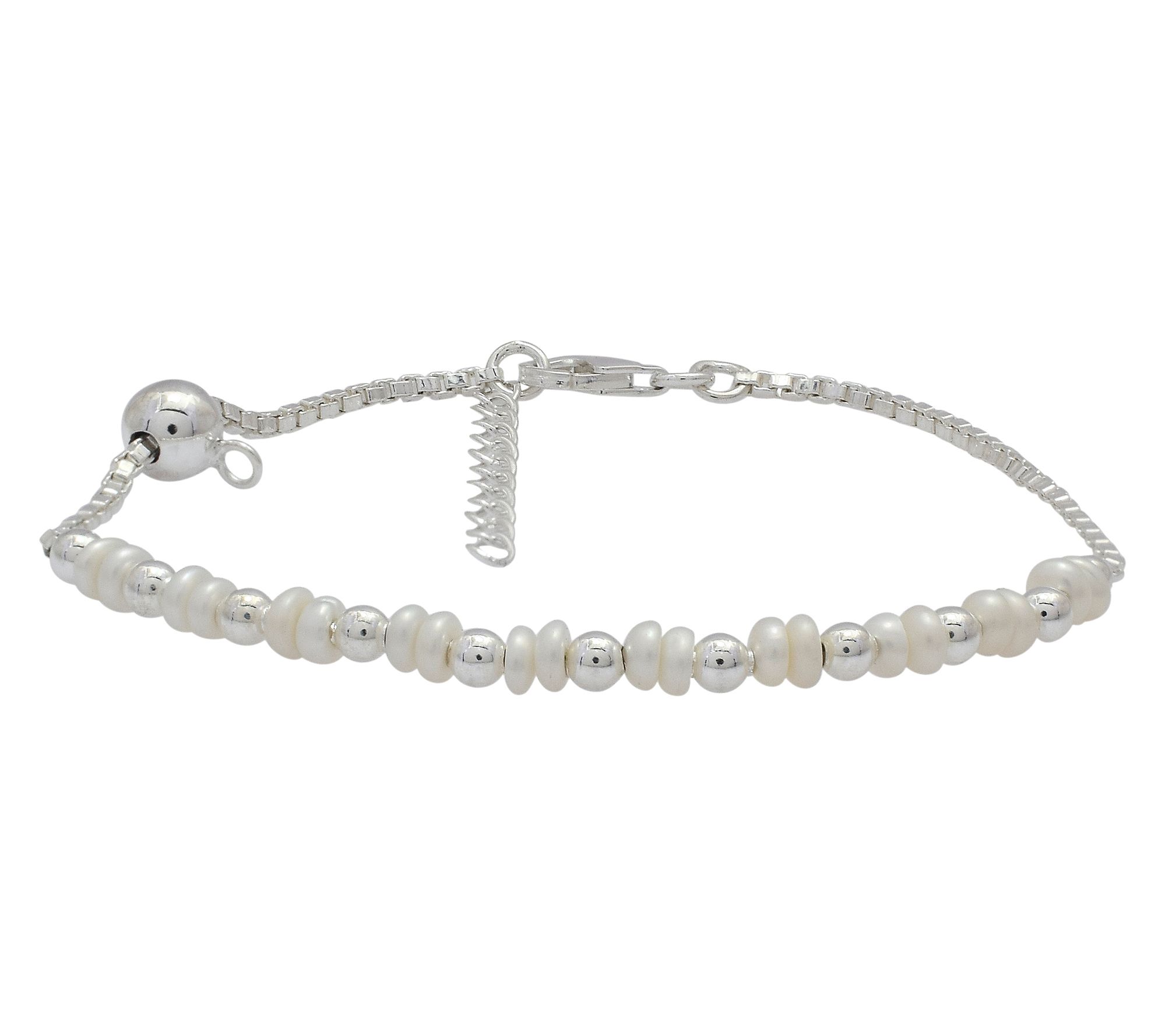 Affinity Cultured Pearl Bracelet, Sterling Silver