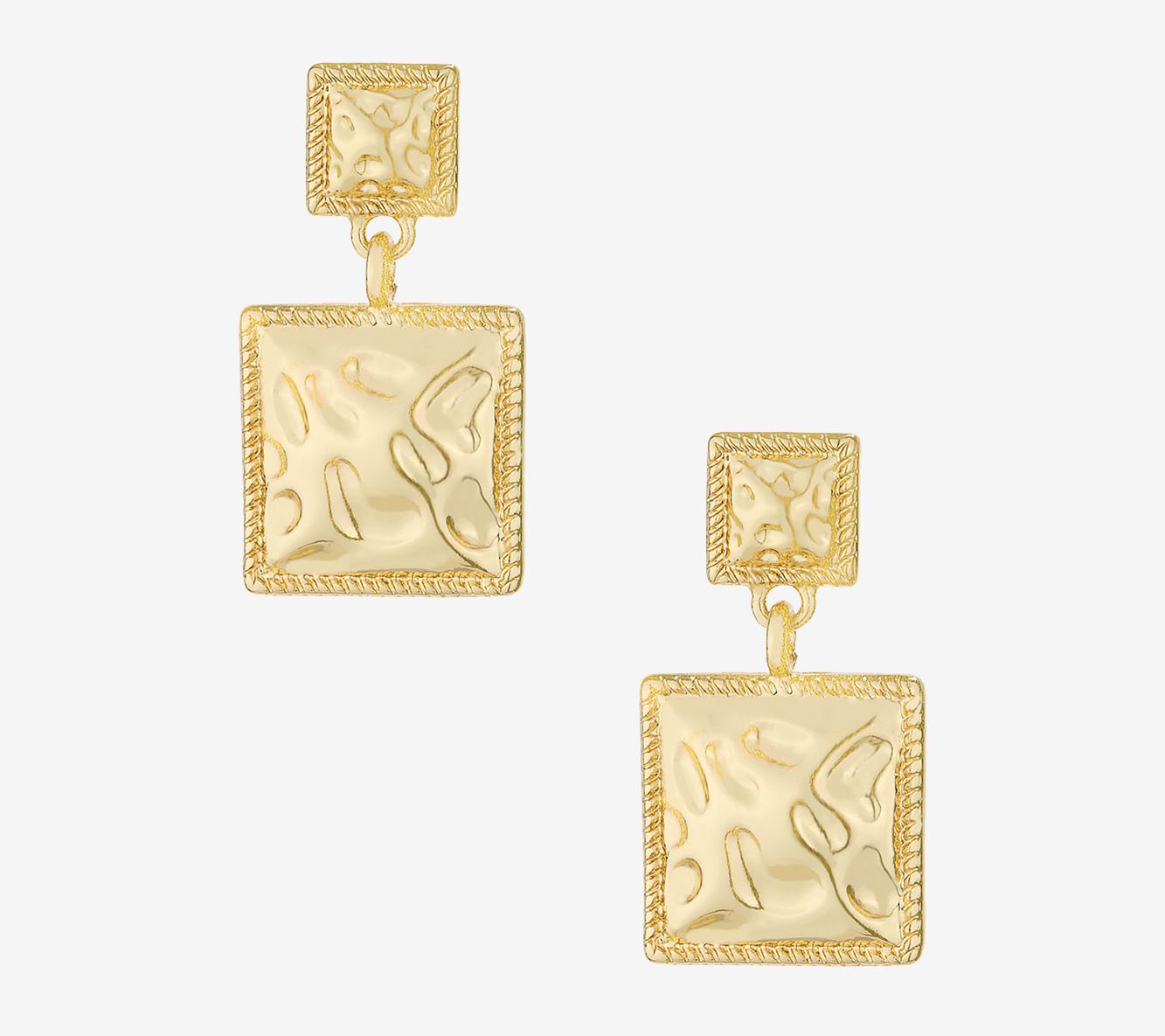 Ettika Repeated Square Dangle Earrings
