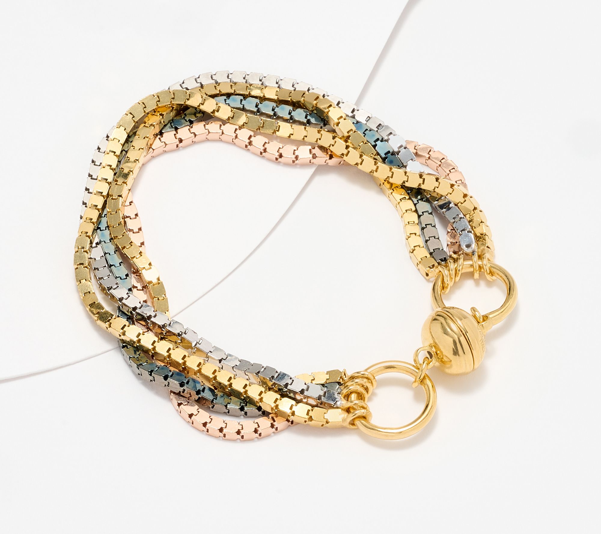 David Markstein Sterling Silver Premiere Super Cube Magnetic Bracelet