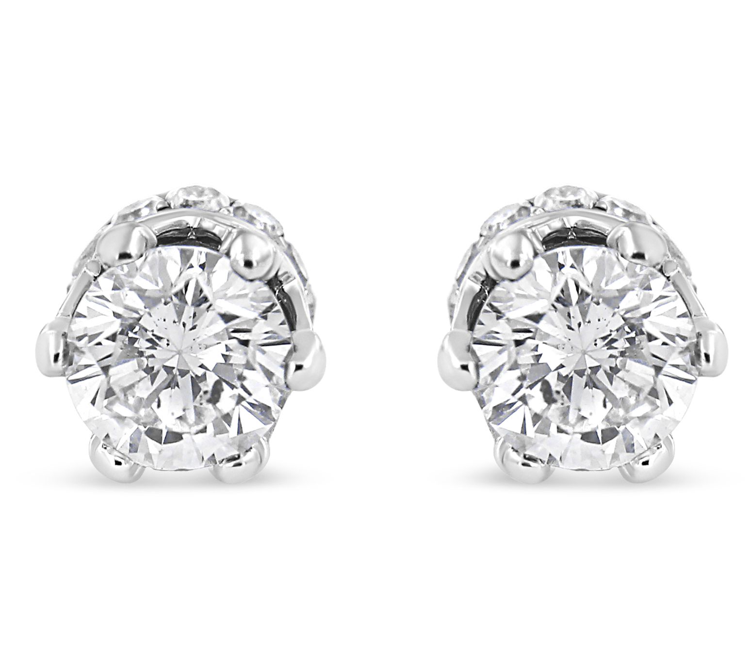 Haus of Brilliance 2.00 cttw Diamond Crown StudEarrings, 14K