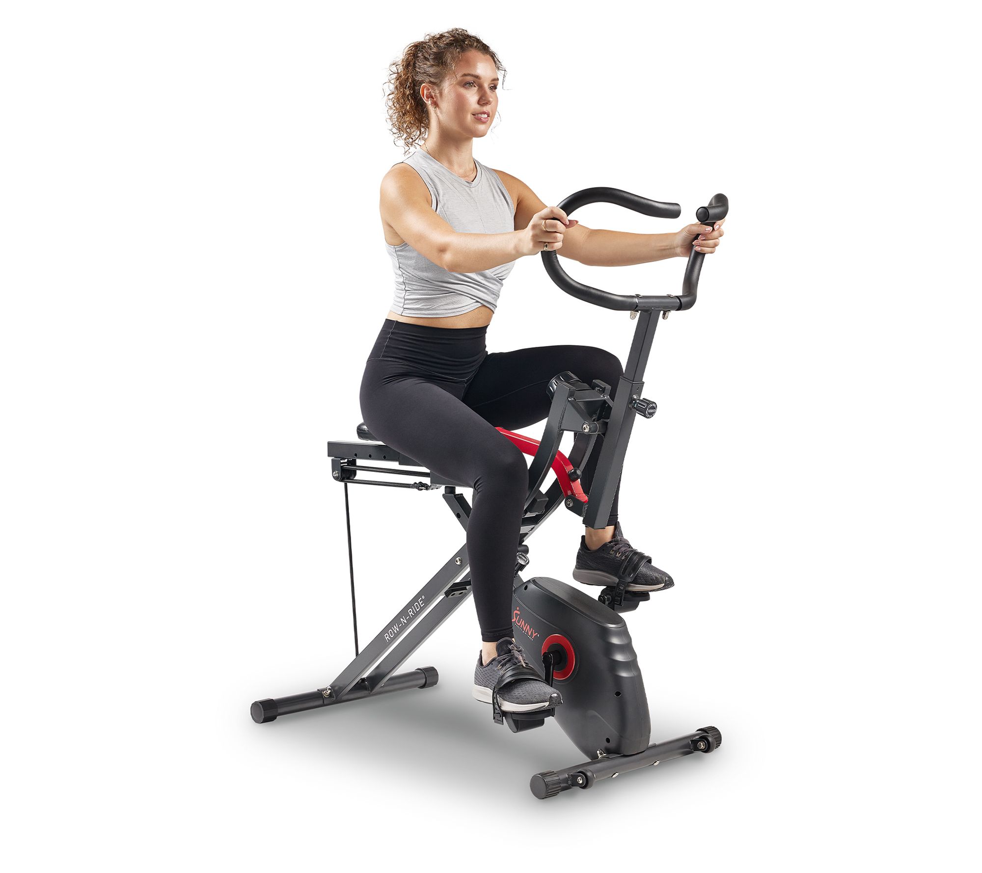 Sunny Fitness Upright Row-N-Ride Bike