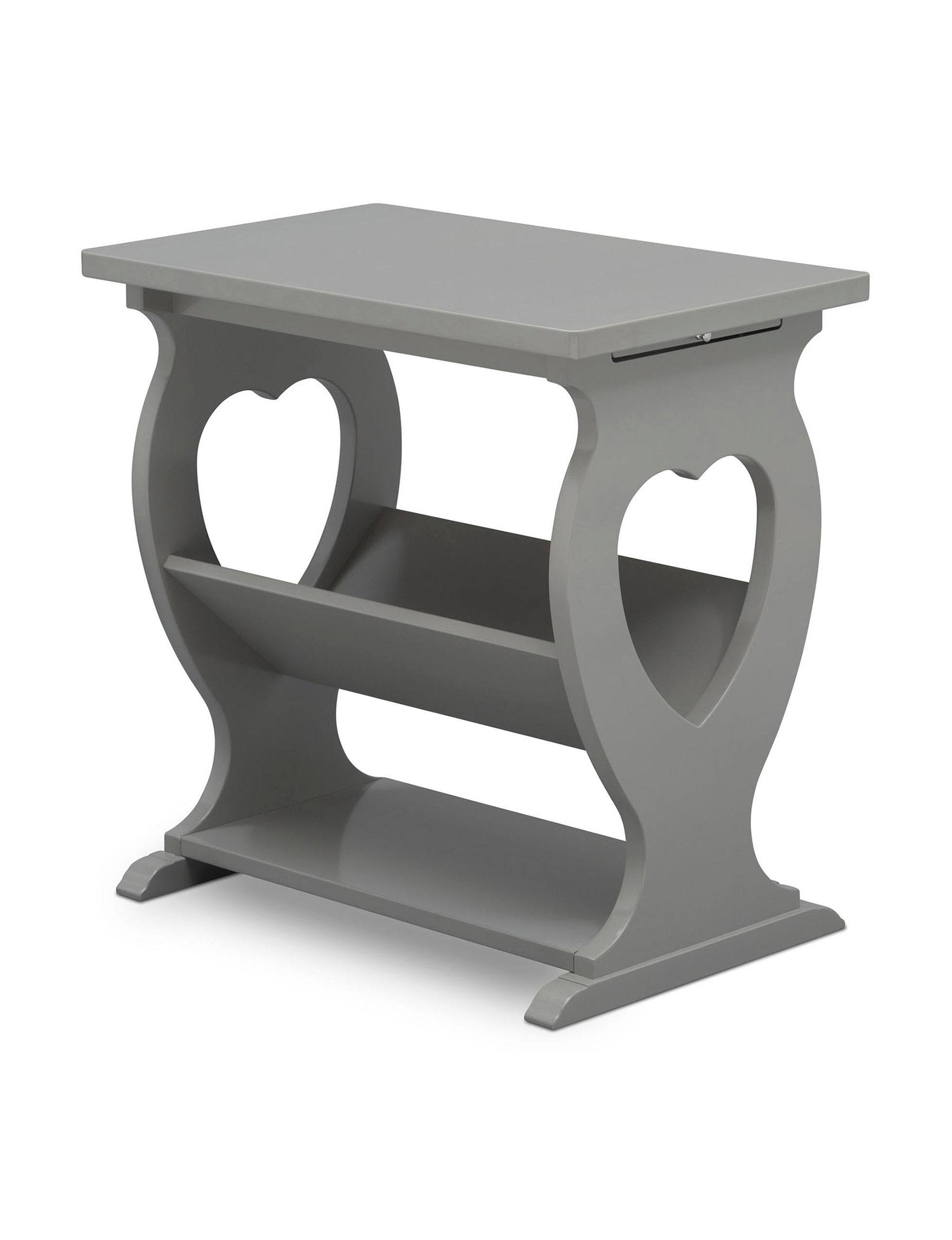 Delta Children Canton End Table/Side Table for The Nursery Grey