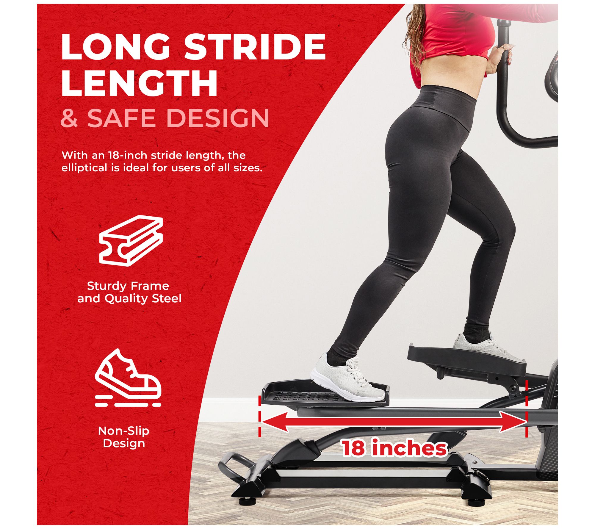 Sunny Health Fitness Smart Elliptical Machine