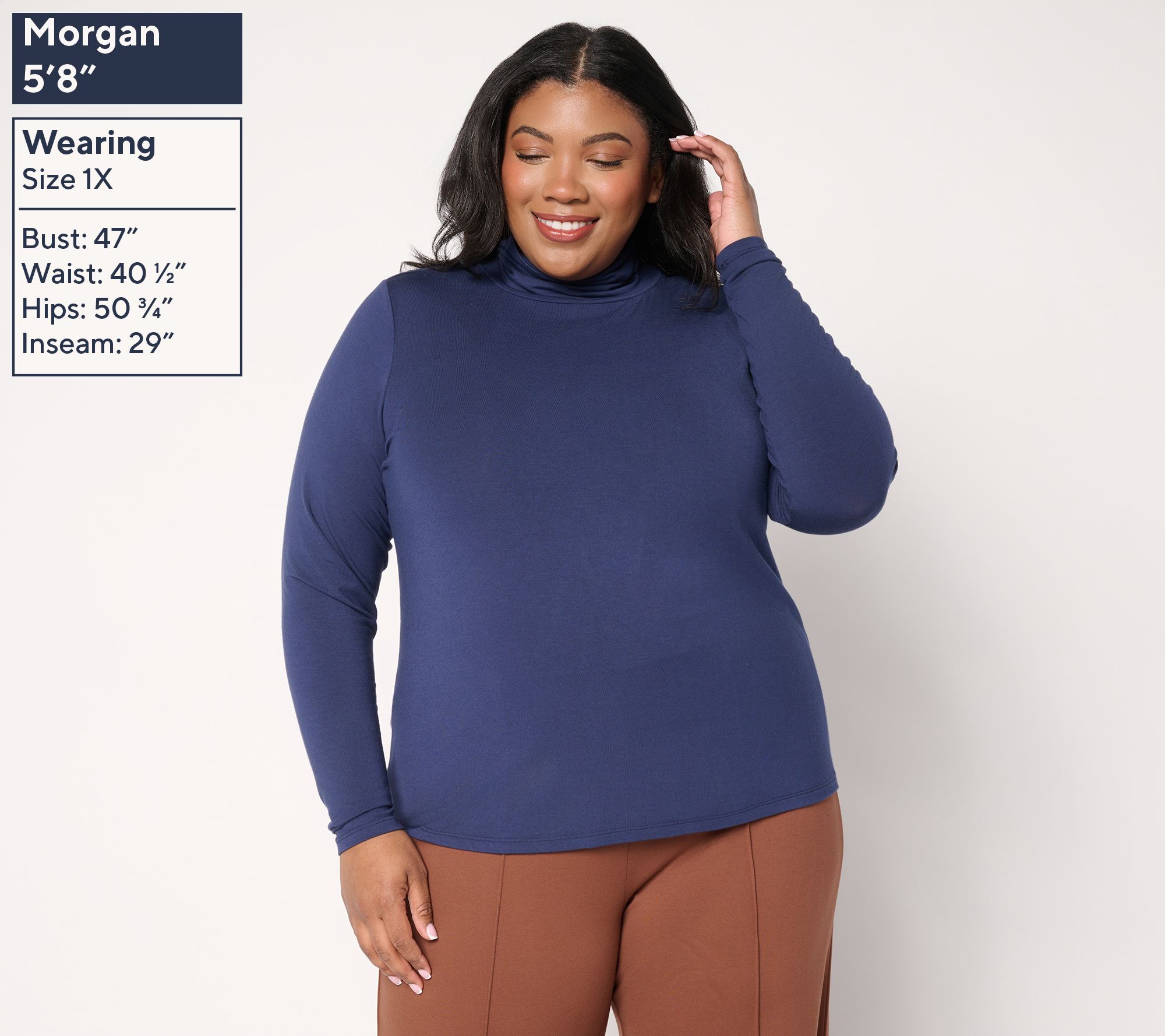 Joan Rivers Wardrobe Builders ButterSoft Turtleneck Top