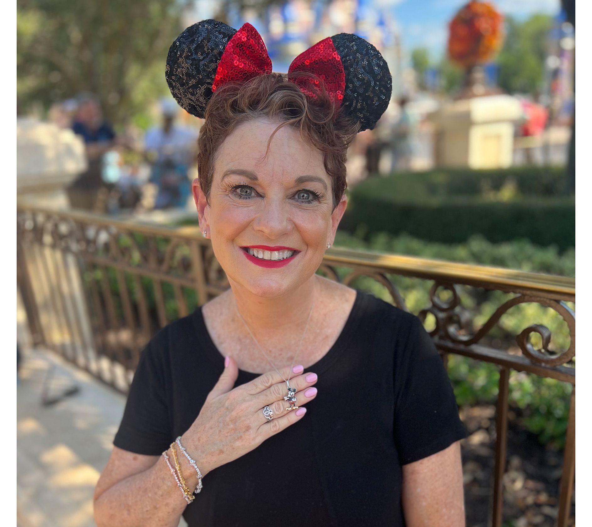 Diamonique's Disney Minnie Tennis Bracelet, Sterling Silver