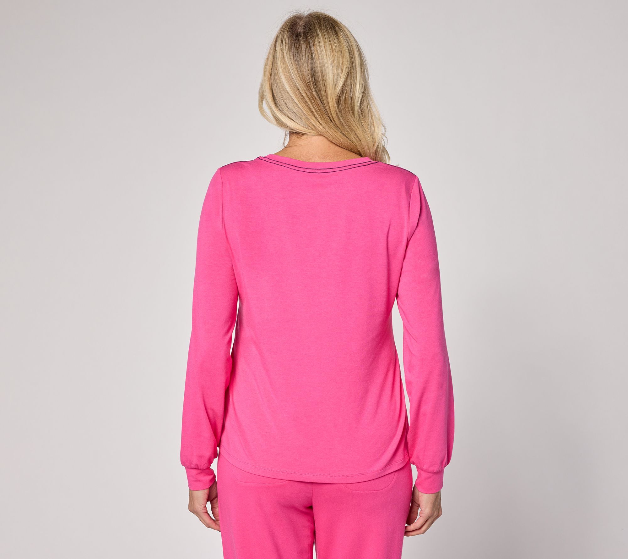 AnyBody Cozy Knit Message Top