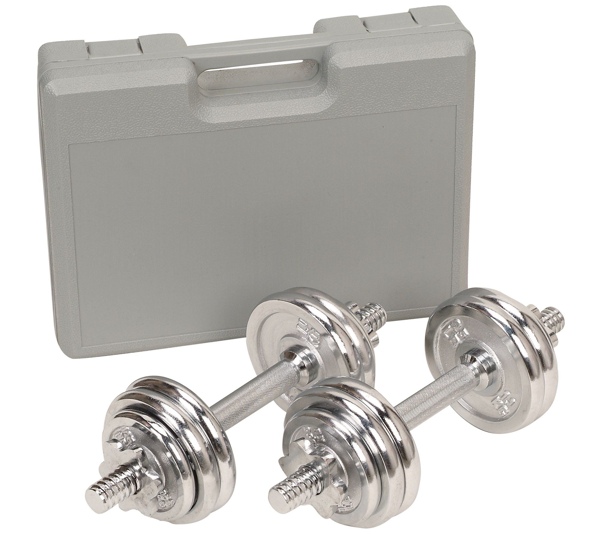 Sunny Health & Fitness 33-lb Dumbbell Chrome Set