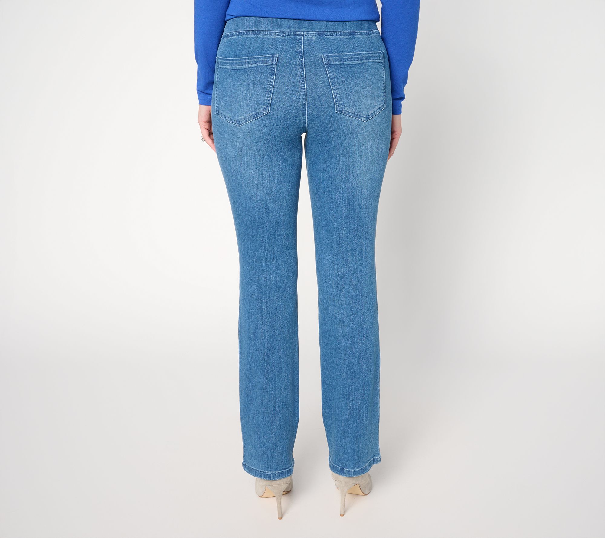 Belle by Kim Gravel Petite TripleLuxeTwill Tonal Twinkle Baby Boot Jean