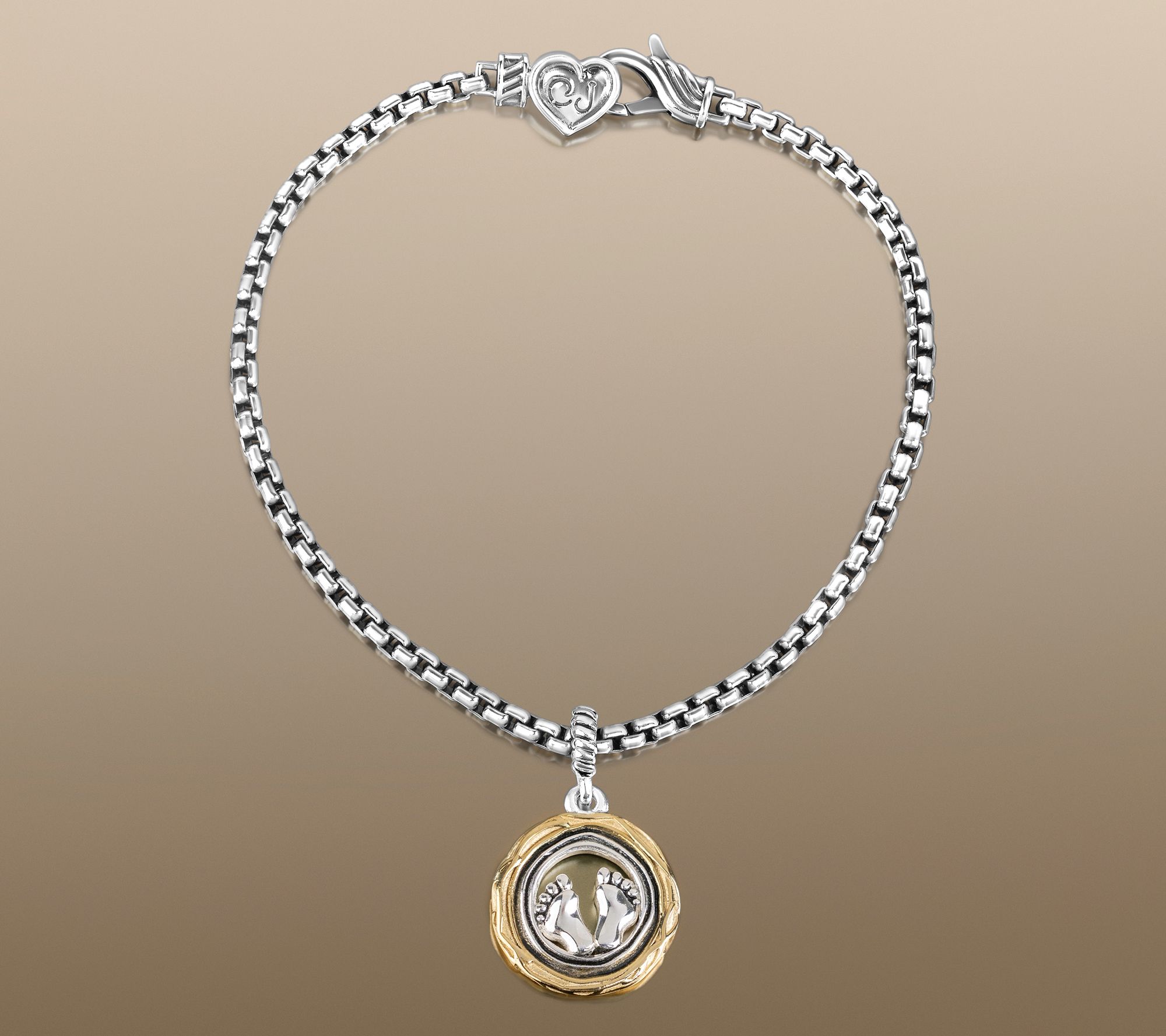 Christian James by Scott Grimes Two-Tone CharmBracelet