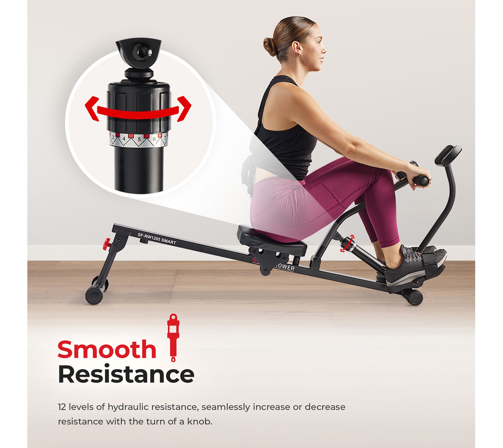 Sunny Fitness Compact Rowing Machine