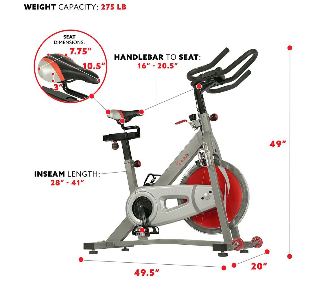 Sunny Health & Fitness Pro II Indoor Cycling Bike SF-B1995