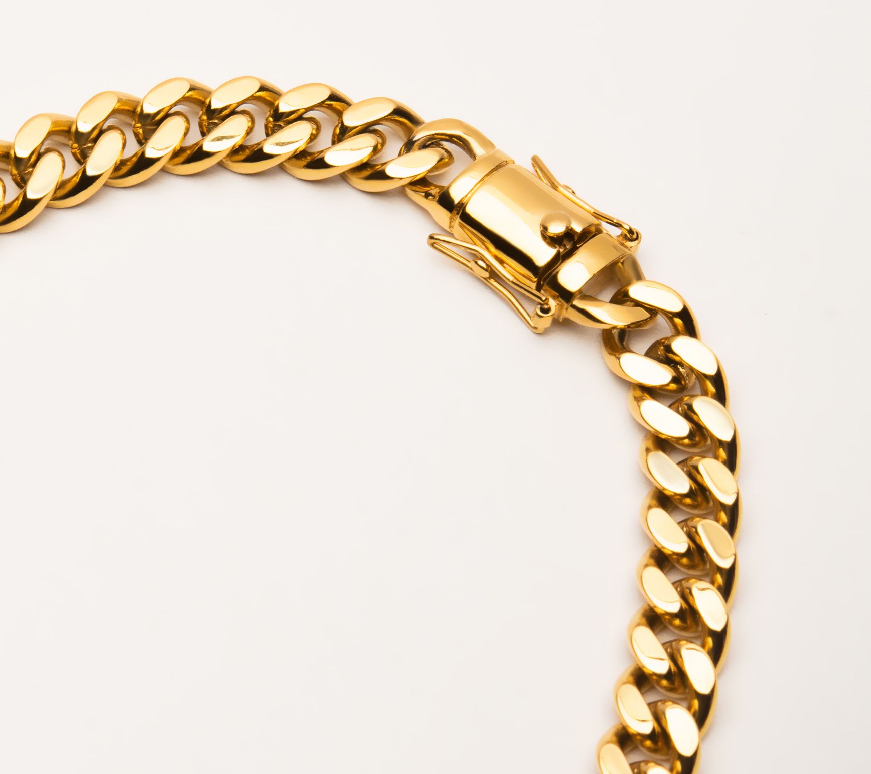 Verve Men's Goldtone Stainless Curb Link Chain Necklace