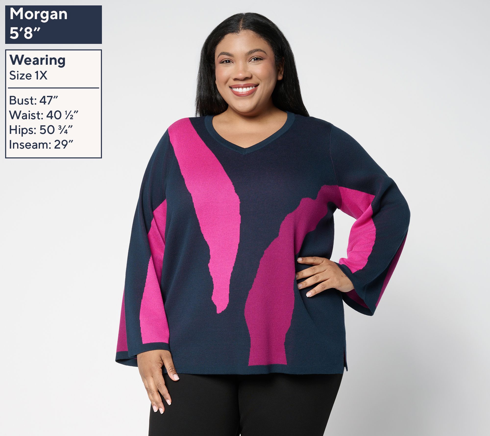 Brandis Dress Out Loud Wild Kat Intarsia Sweater