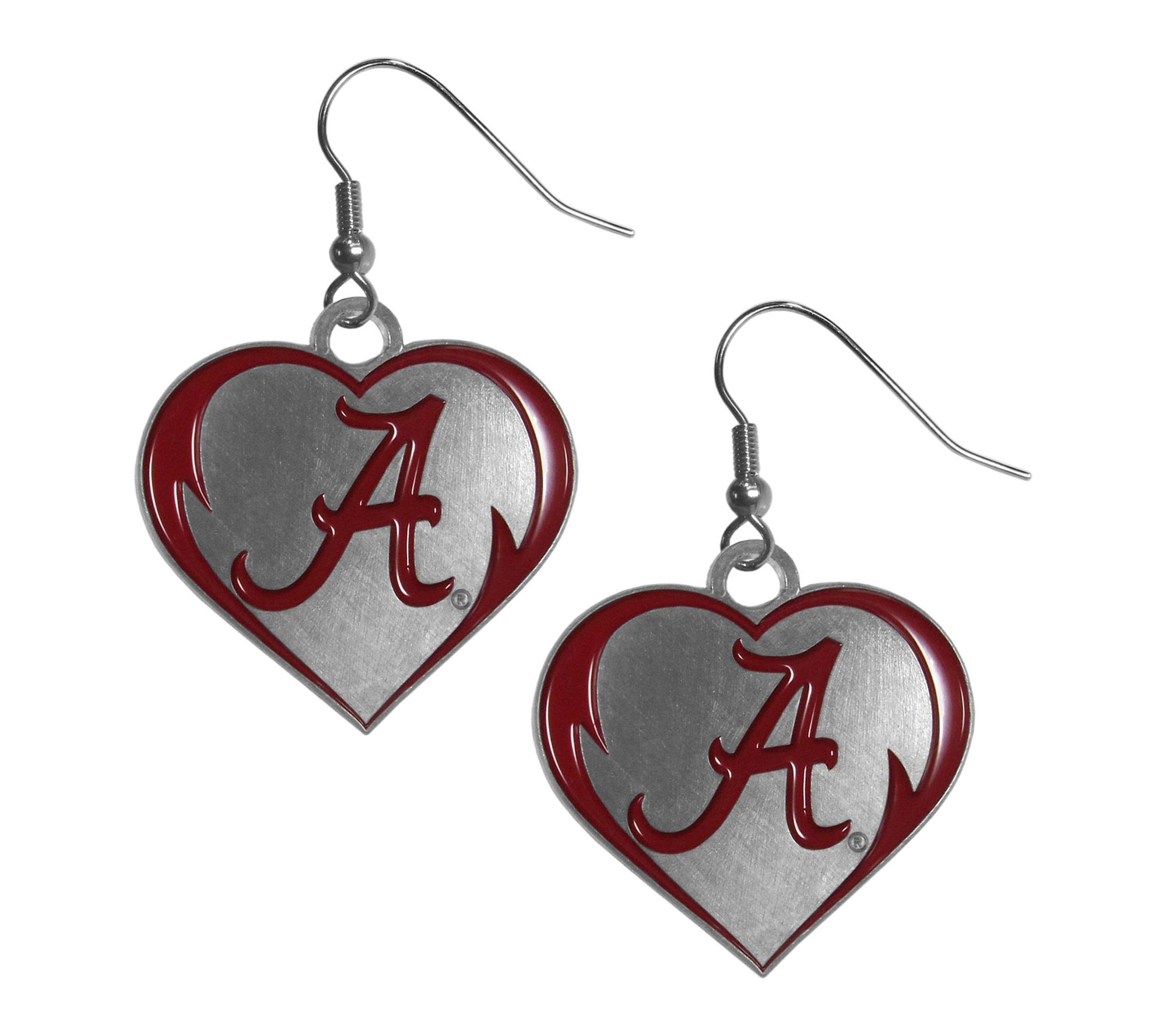 Siskiyou Sports NCAA College Heart Dangle Earrings