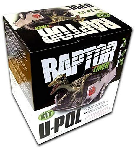 U-POL Products 0825 Raptor Black 1.7 VOC Truck Bed Liner Kit - 4 Liter