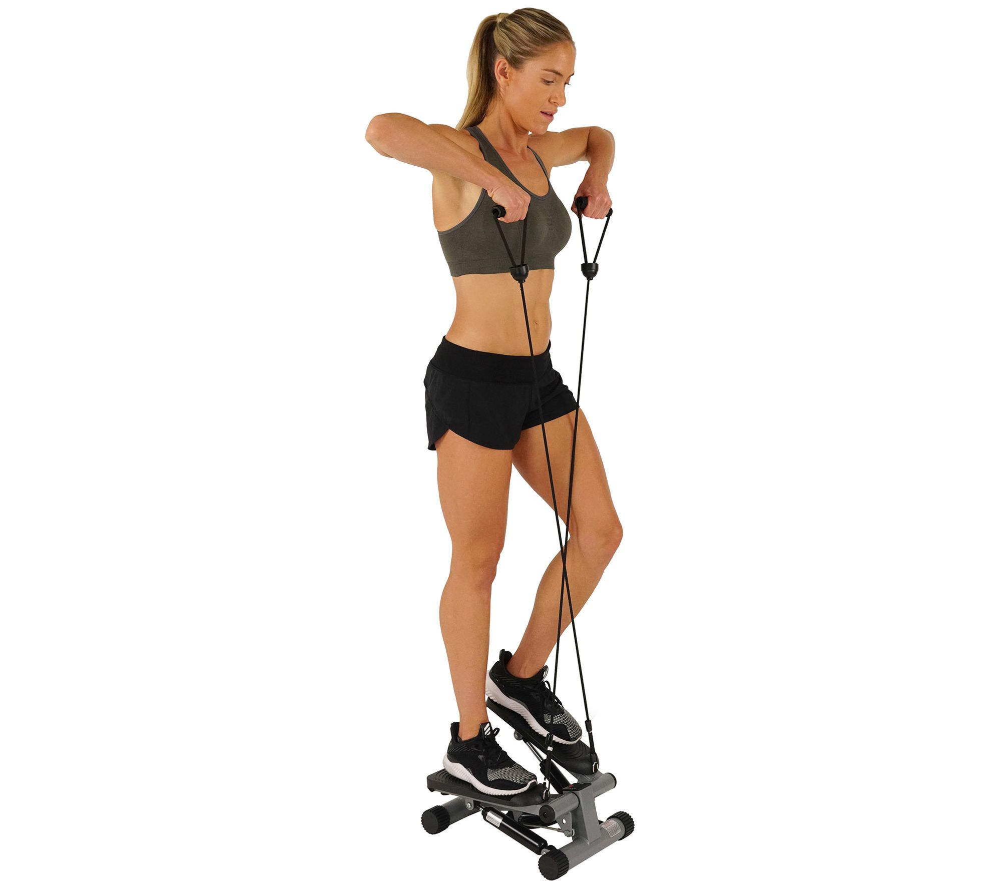 Sunny Health & Fitness Mini Stepper with Bands