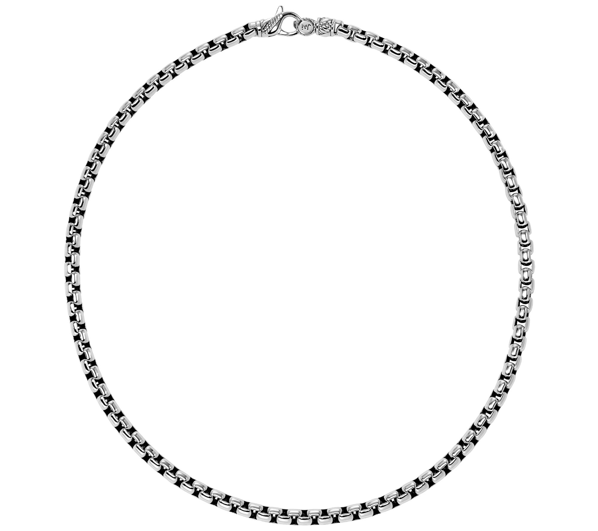 JAI Sterling Silver 5.3mm Box Chain 18