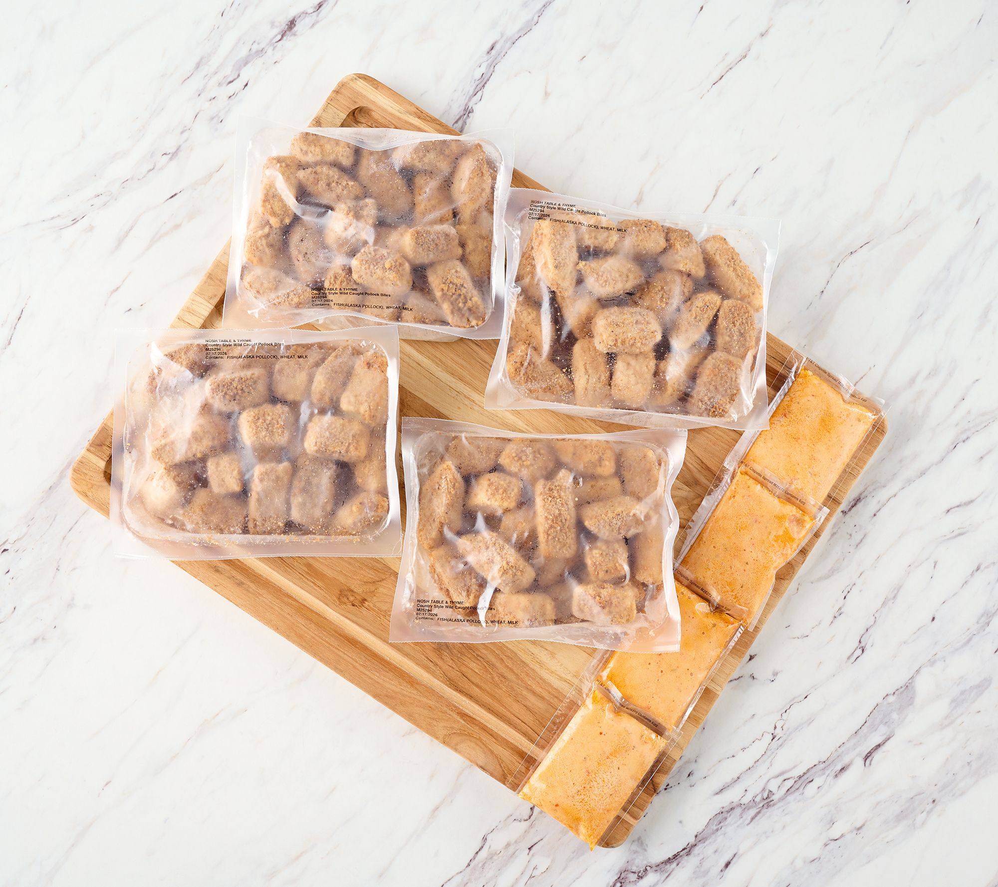 Table & Thyme by Fusha 3-lbs of Wild Alaskan Pollock Bites w/ Sauce