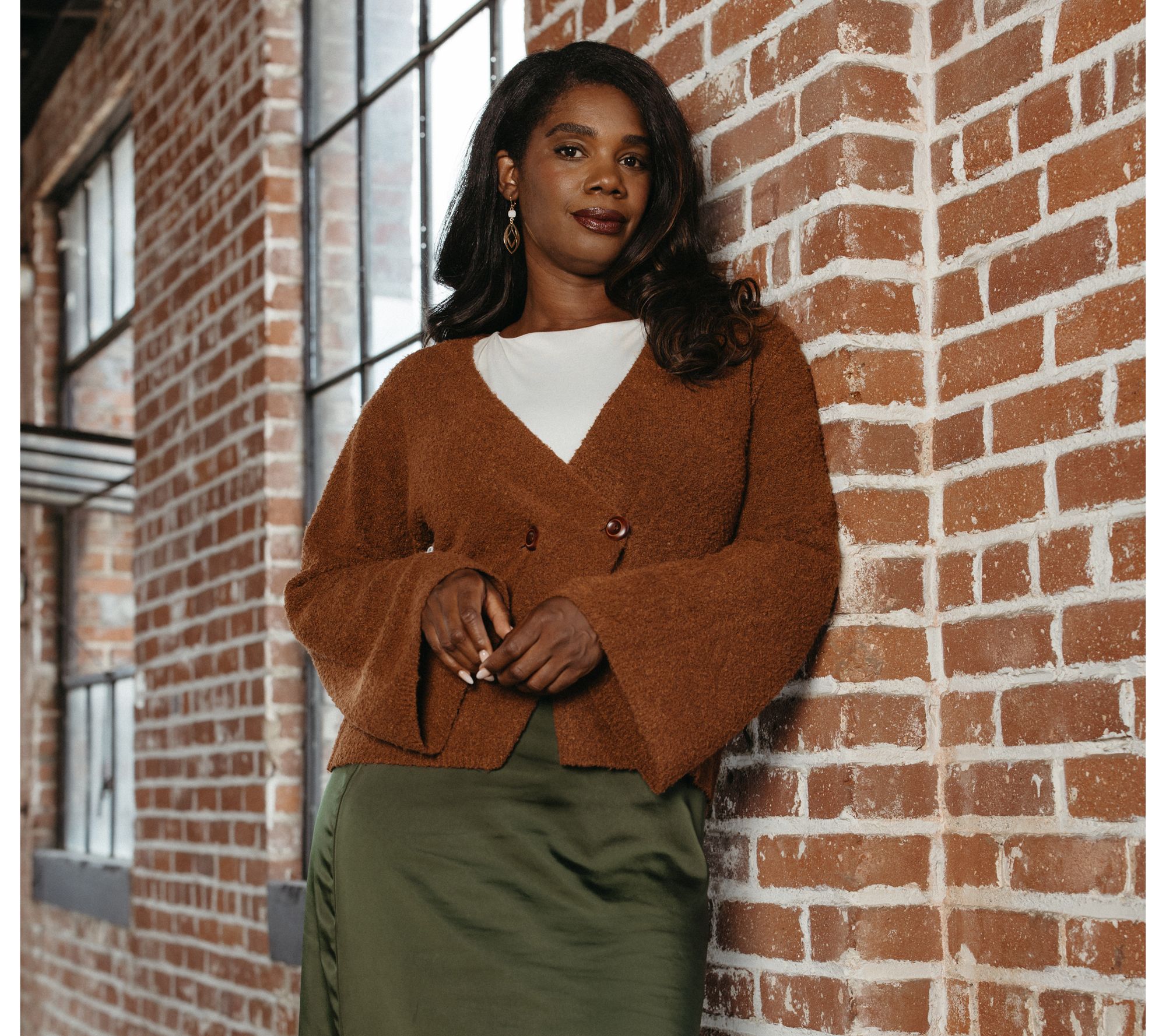 Me by Jennie Garth Beacon Button Front Cardigan