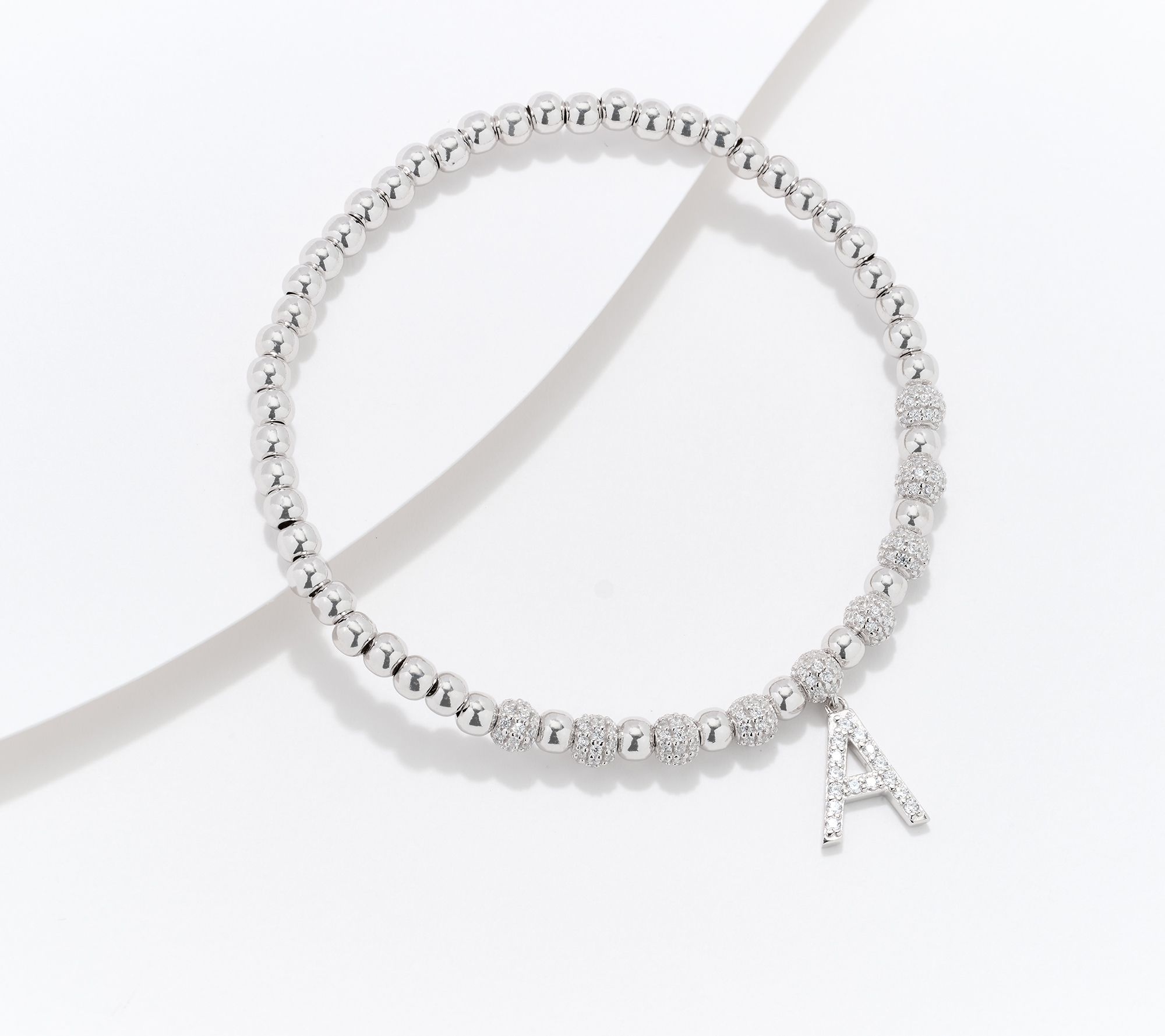 Diamonique x Kathy Levine Name Fame Bracelet, Sterling Silver