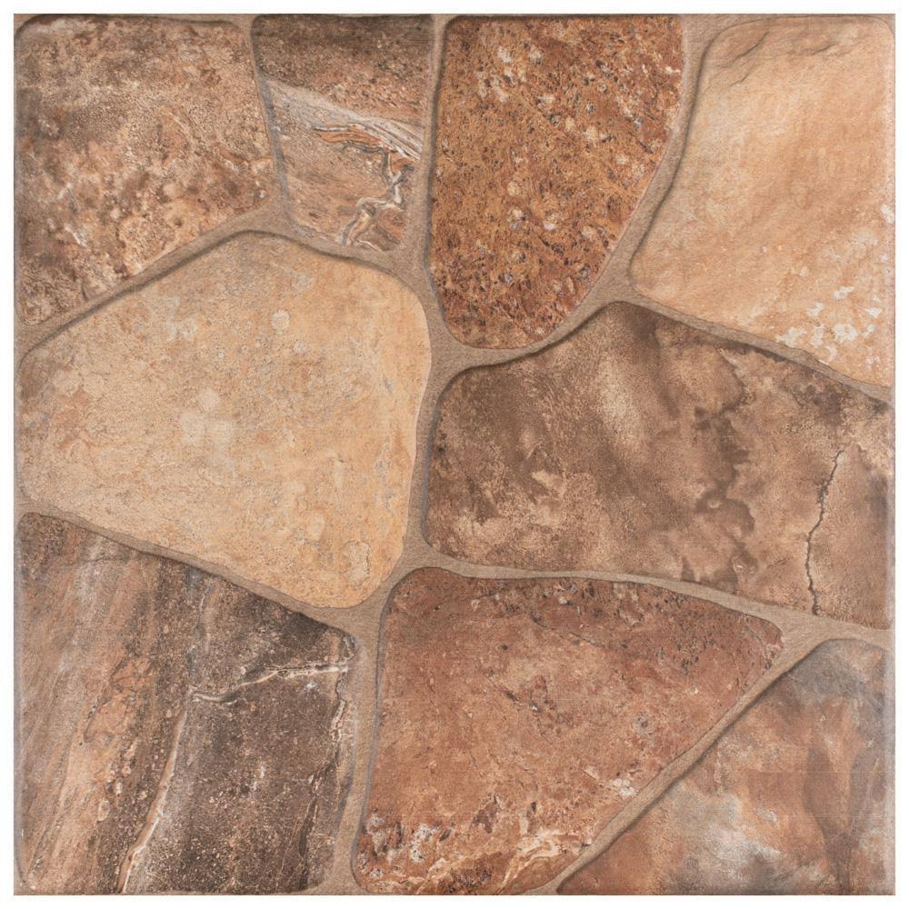 SomerTile 17.75x17.75-inch Rhone Caliza Ceramic Floor and Wall Tile (8 tiles/17.5 sqft.) Case