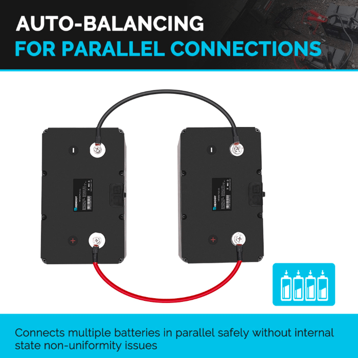 Renogy 12V 100AH Smart LiFePO4 Battery | Solar Battery