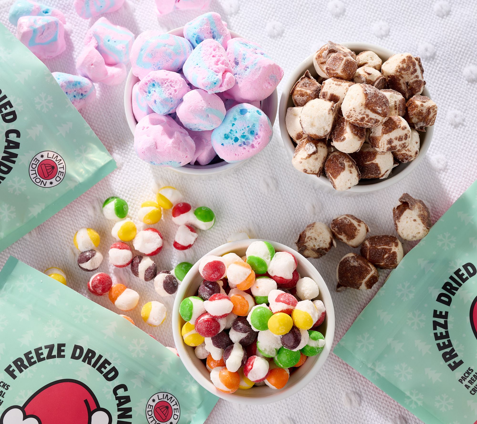 Uncle Crunch 3 Resealable Bags of Freeze Dried Candies