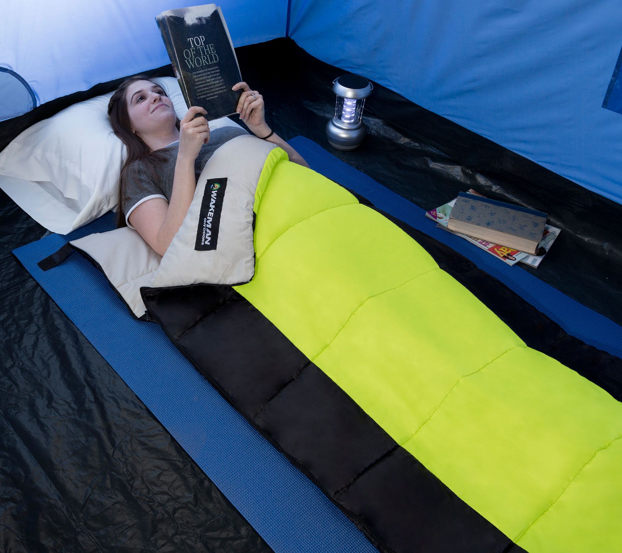 Wakeman Outdoors 2-Season Sleeping Bag with Carrying Bag