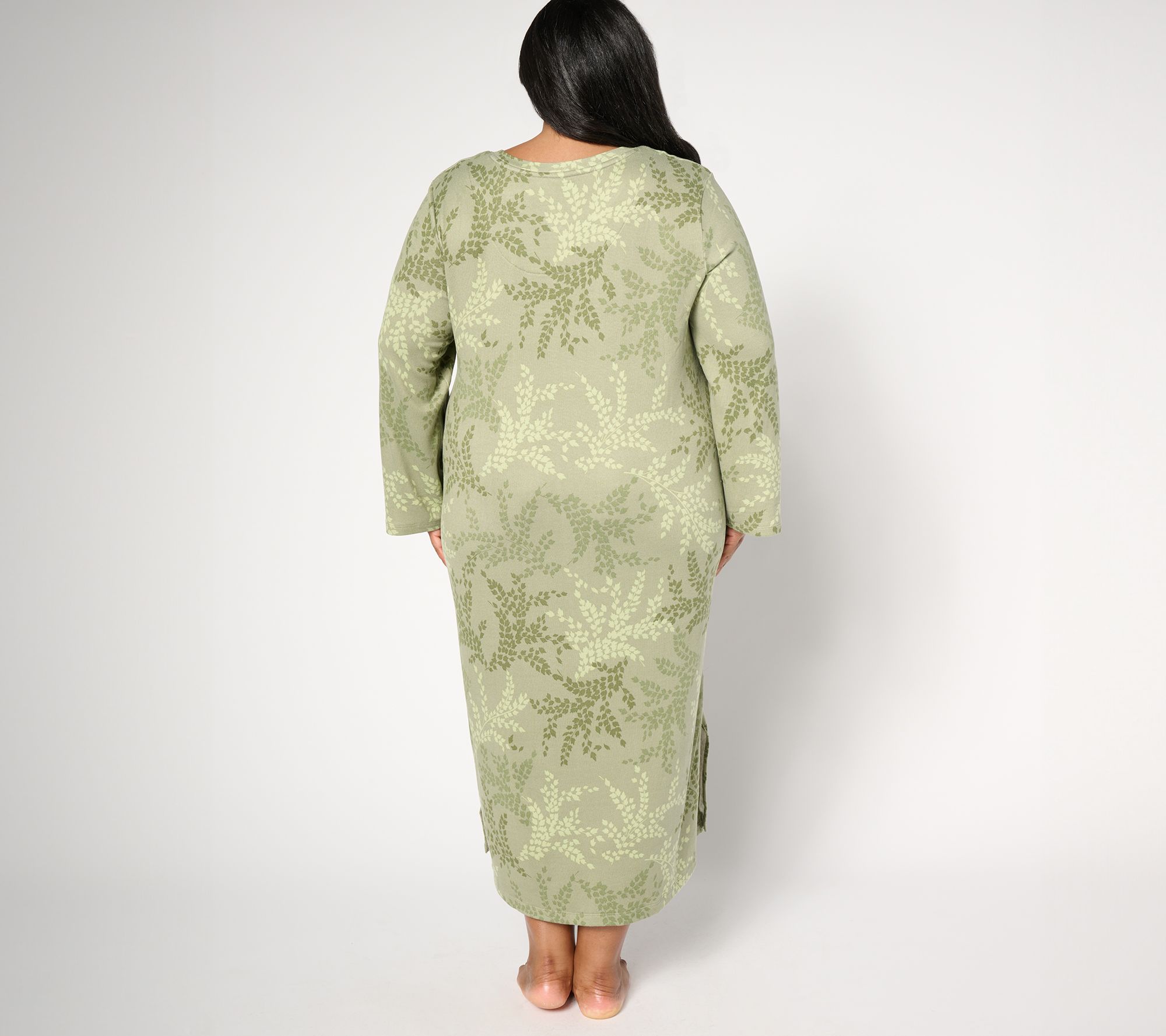 Stan Herman V-Neck Maxi Lounge Dress