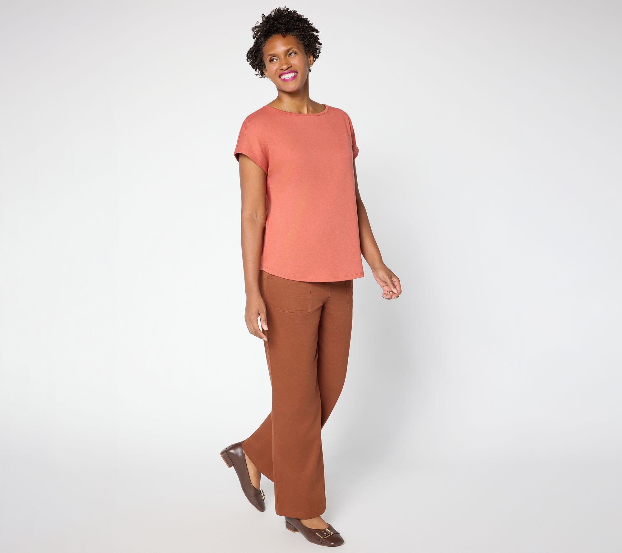 Martha Stewart Signature Essentials Dolman Sleeve T-Shirt