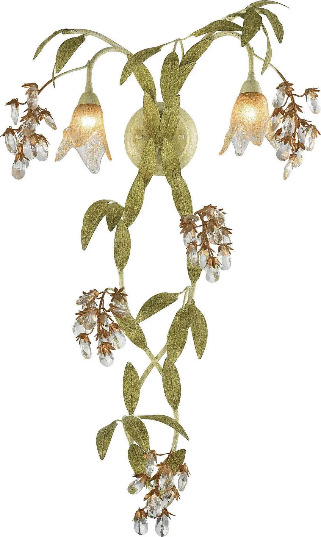 Elk Lighting 16052/2 Huarco 2 Light Wall Sconce in Chestnut