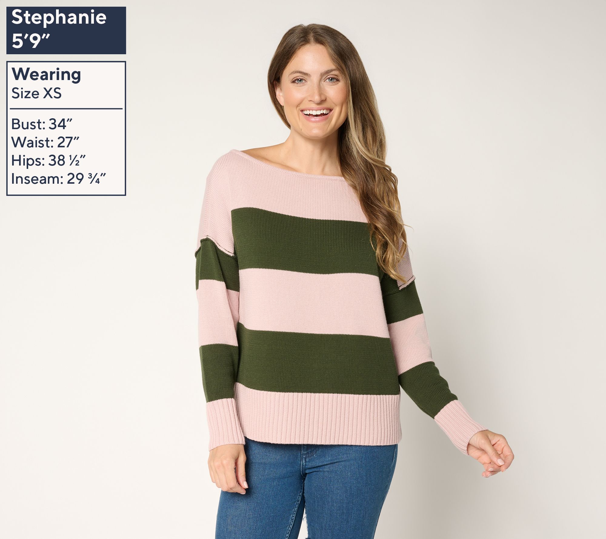 Studio Park x Amy Stran 100% Cotton One Shoulder Sweater