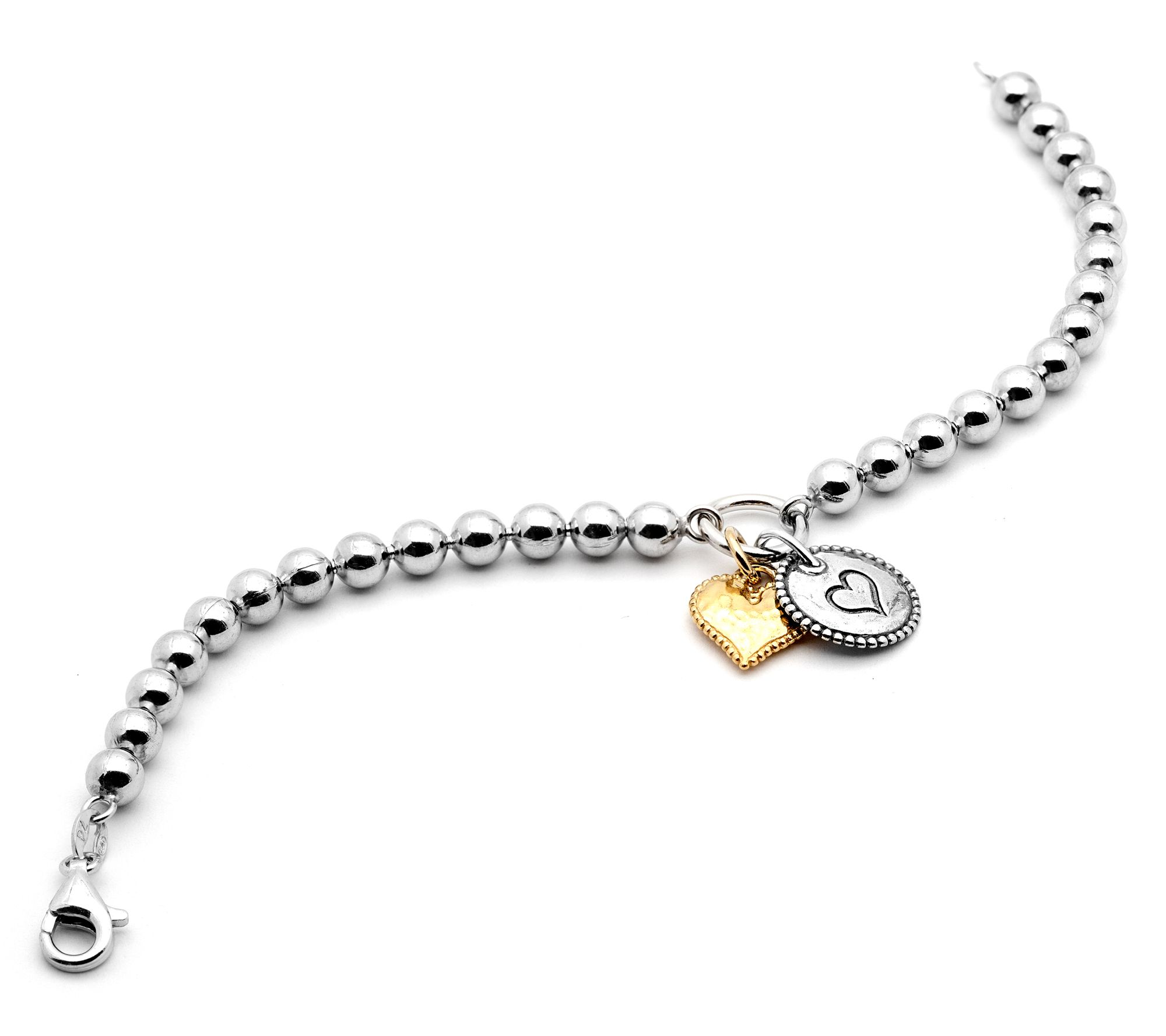 Or Paz Sterling Silver Two-Tone Charm Bracelet