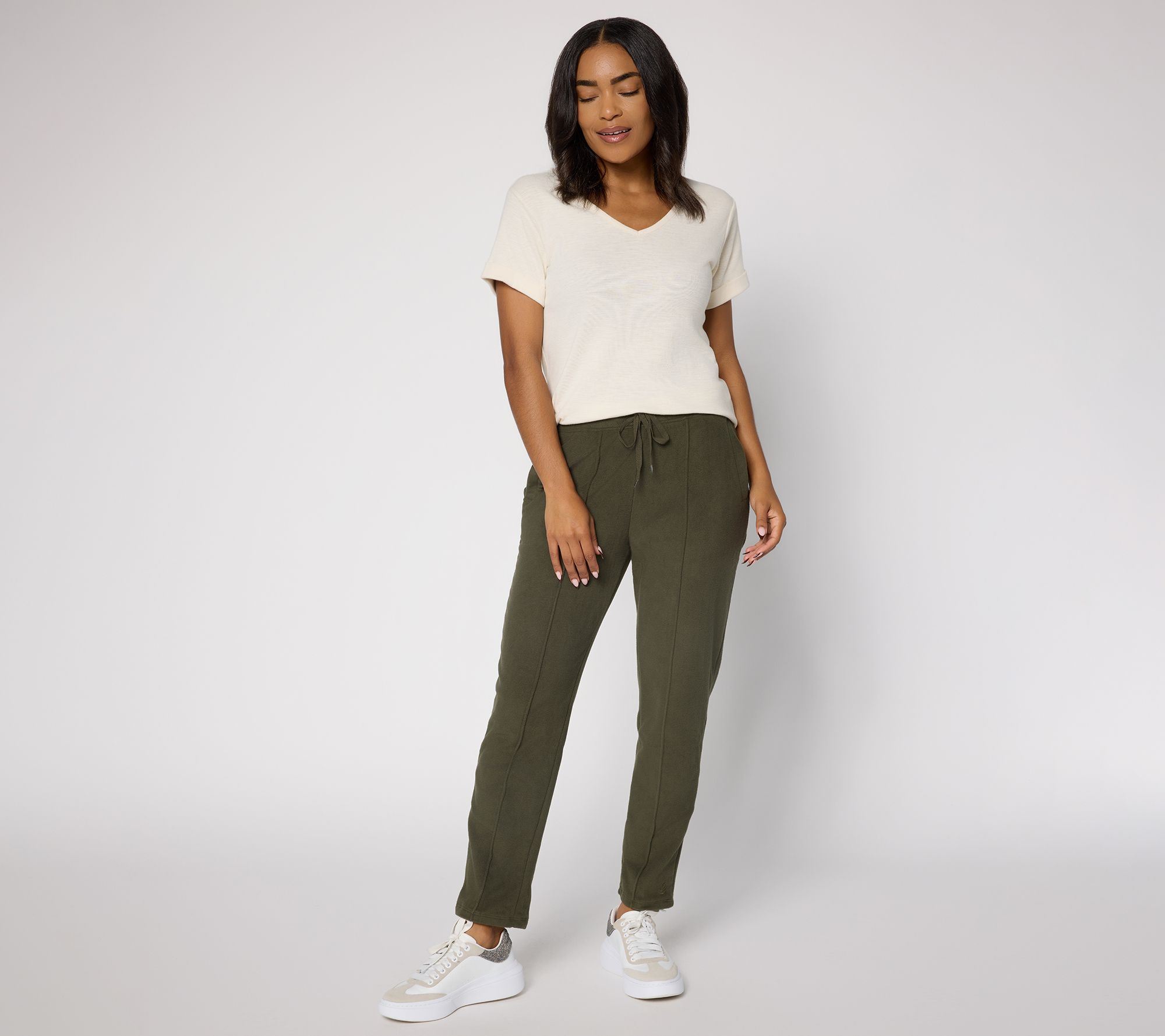 Cuddl Duds Fleecewear with Stretch Slim Pant