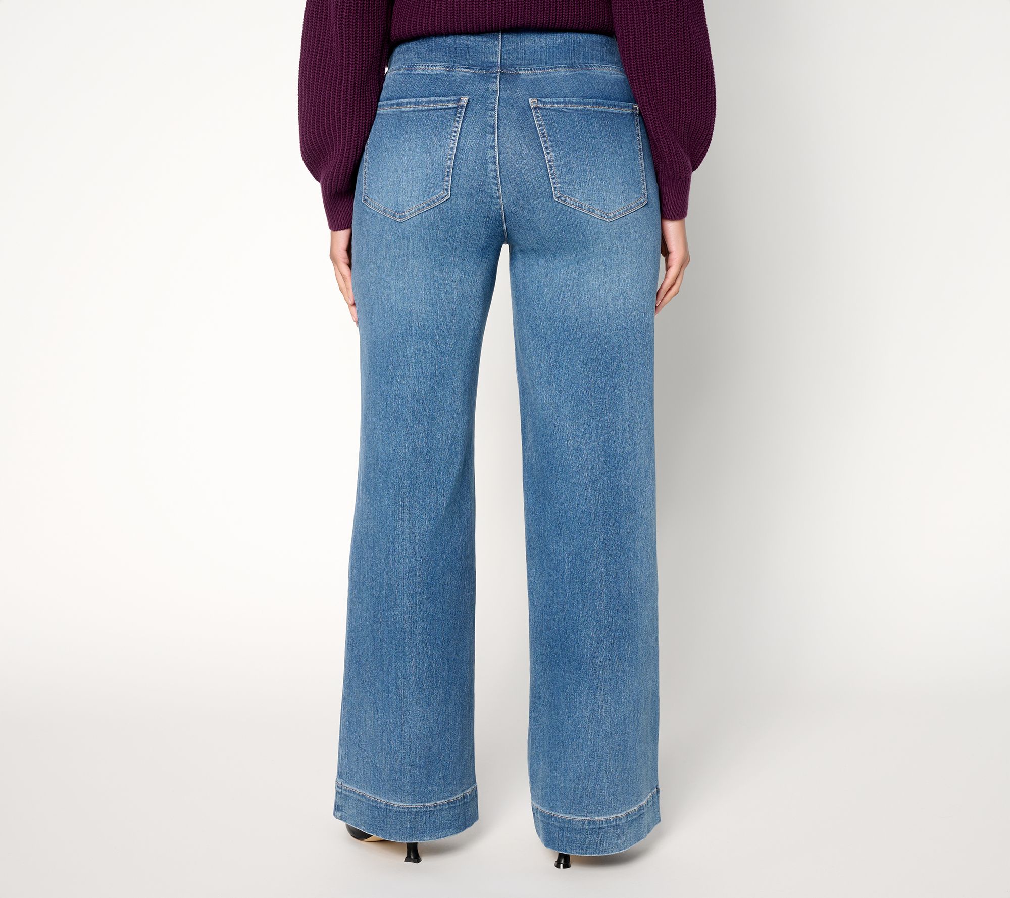 Belle by Kim Gravel Reg TripleLuxe Front Seam Full Leg Jean