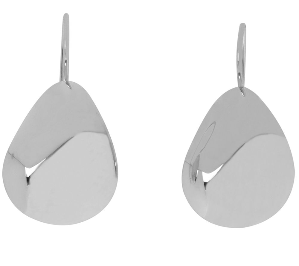 Arte d'Oro Bold Pear-Shaped Earrings, 18K WhiteGold