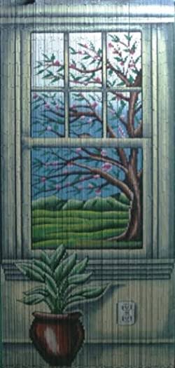 Window View Beaded Curtain 125 Strands +hanging Hardware