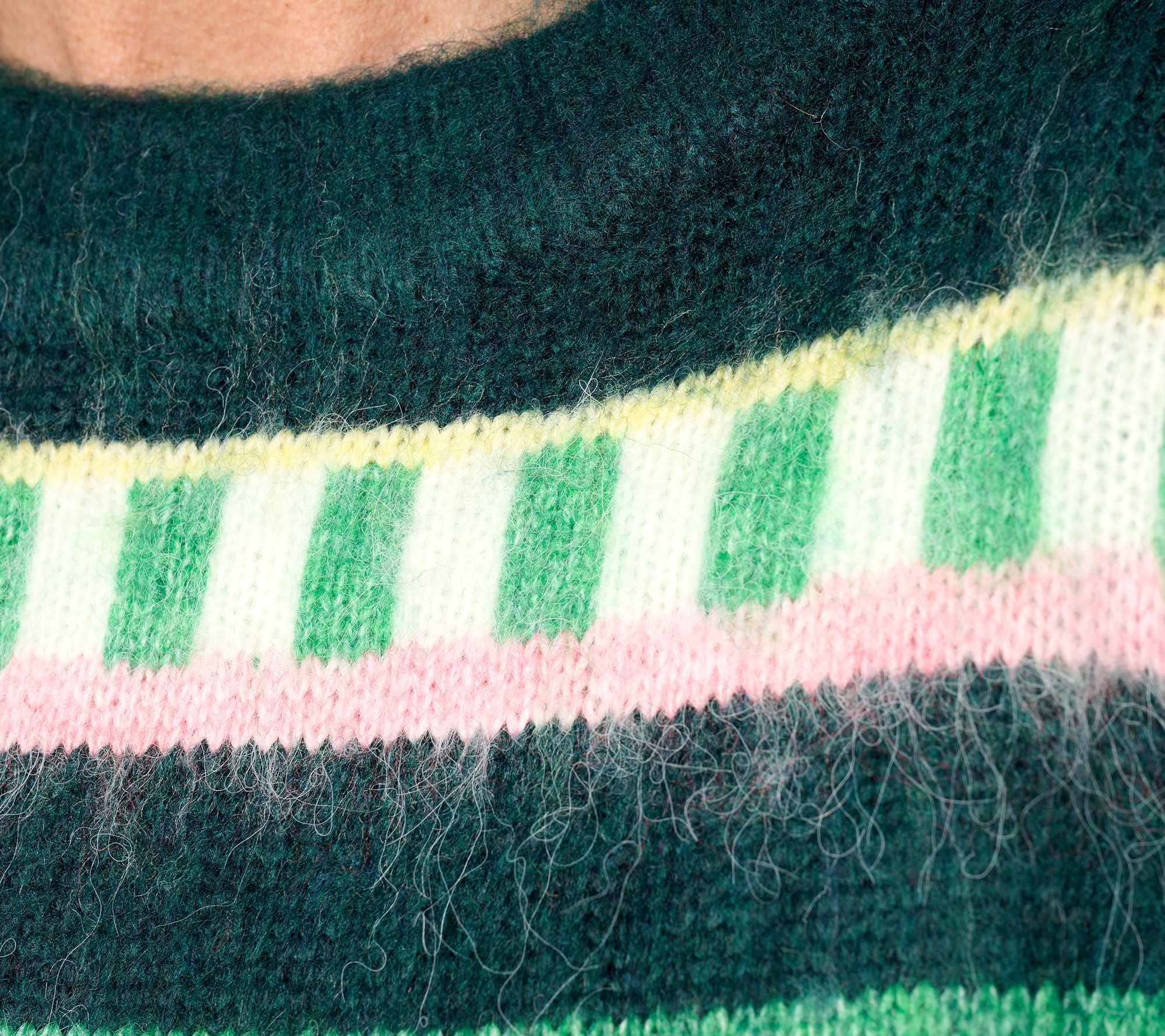 by Stacy London Patterned Crew Neck Cozy Sweater