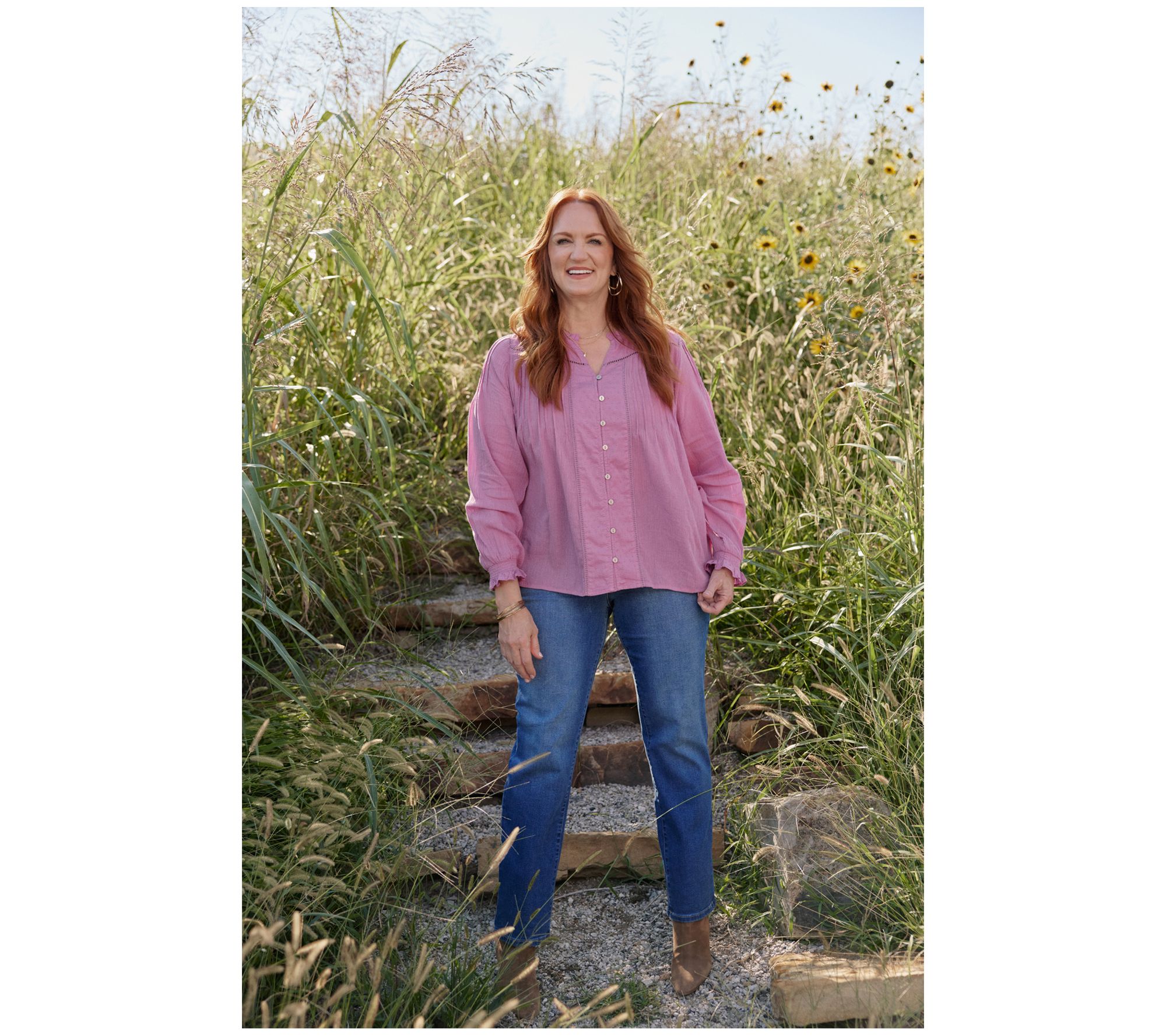 Ree by the Pioneer Woman 100% Cotton Clip Dot Blouse