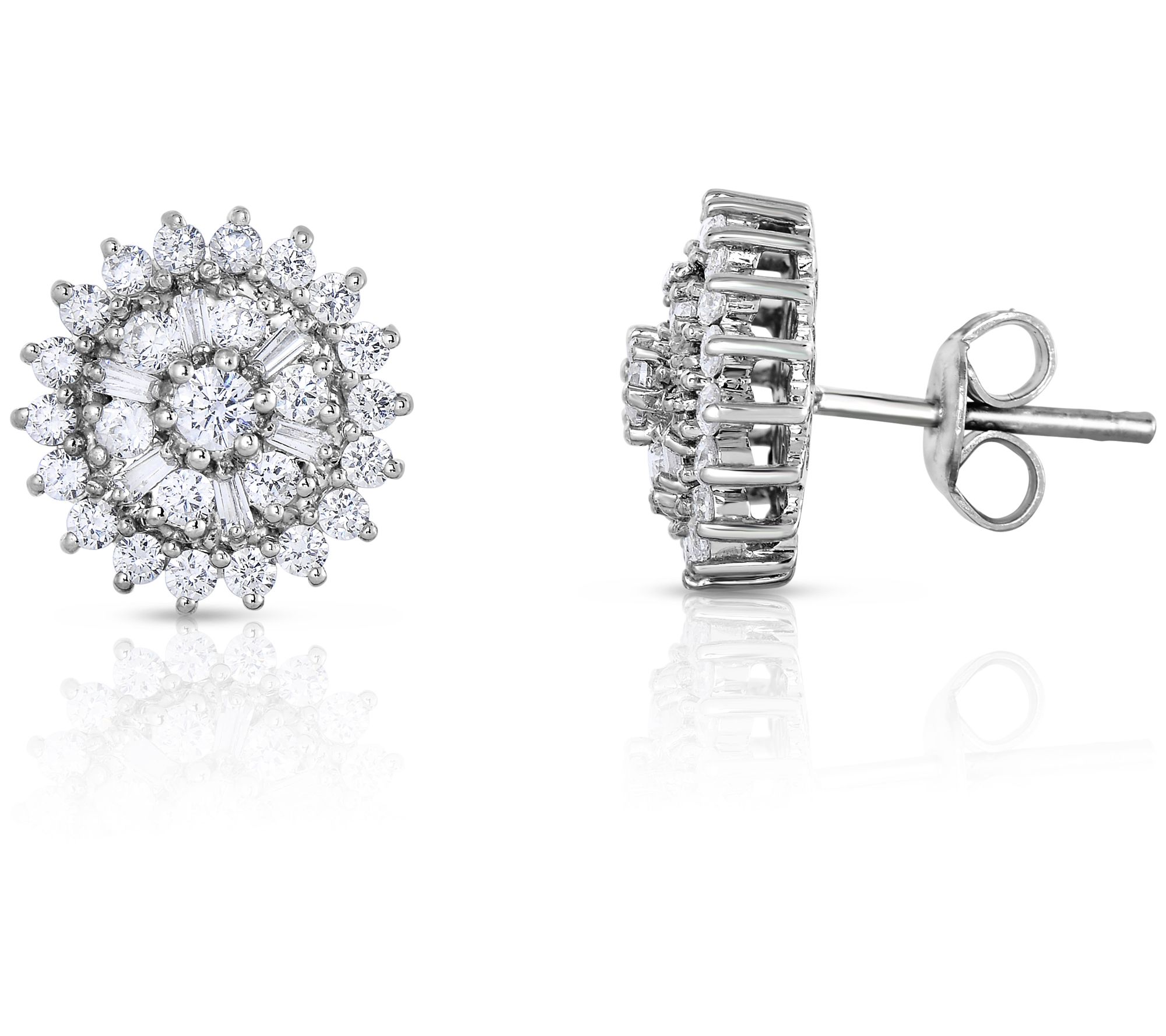 Affinity 1.00 cttw Diamond Halo Stud Earrings,14K Gold