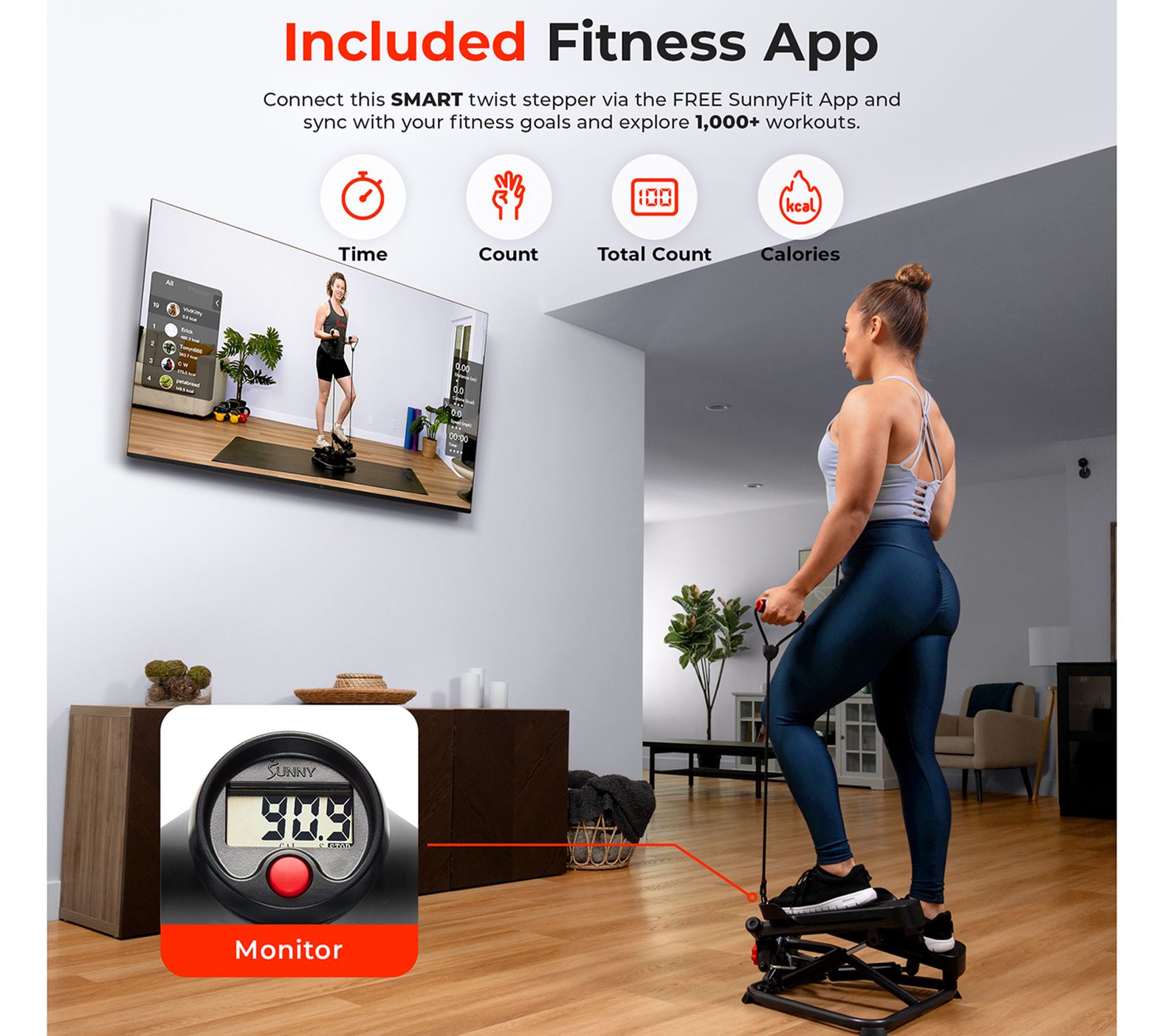 Sunny Smart Twist Stepper Machine