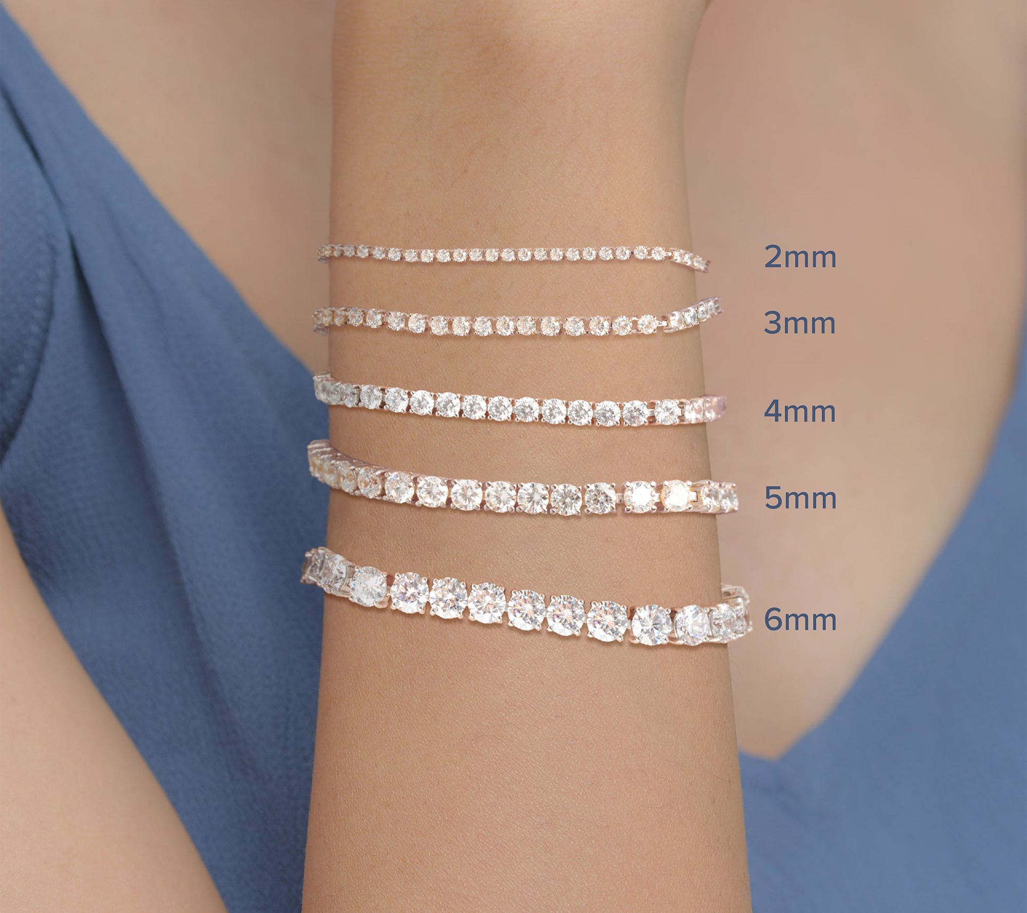 Diamonique 17.80 cttw Tennis Bracelet, Sterling Silver