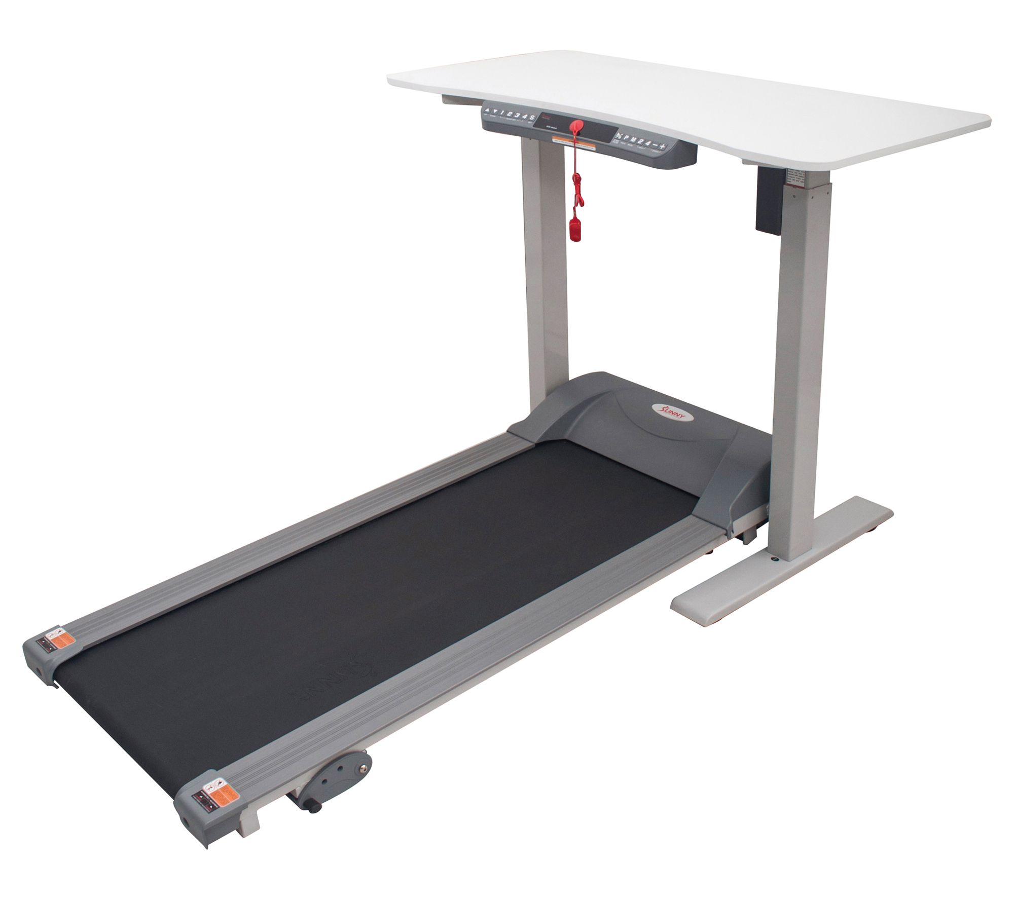 Sunny Health Fitness Treadmill w/ Detachable Au tomated Desk