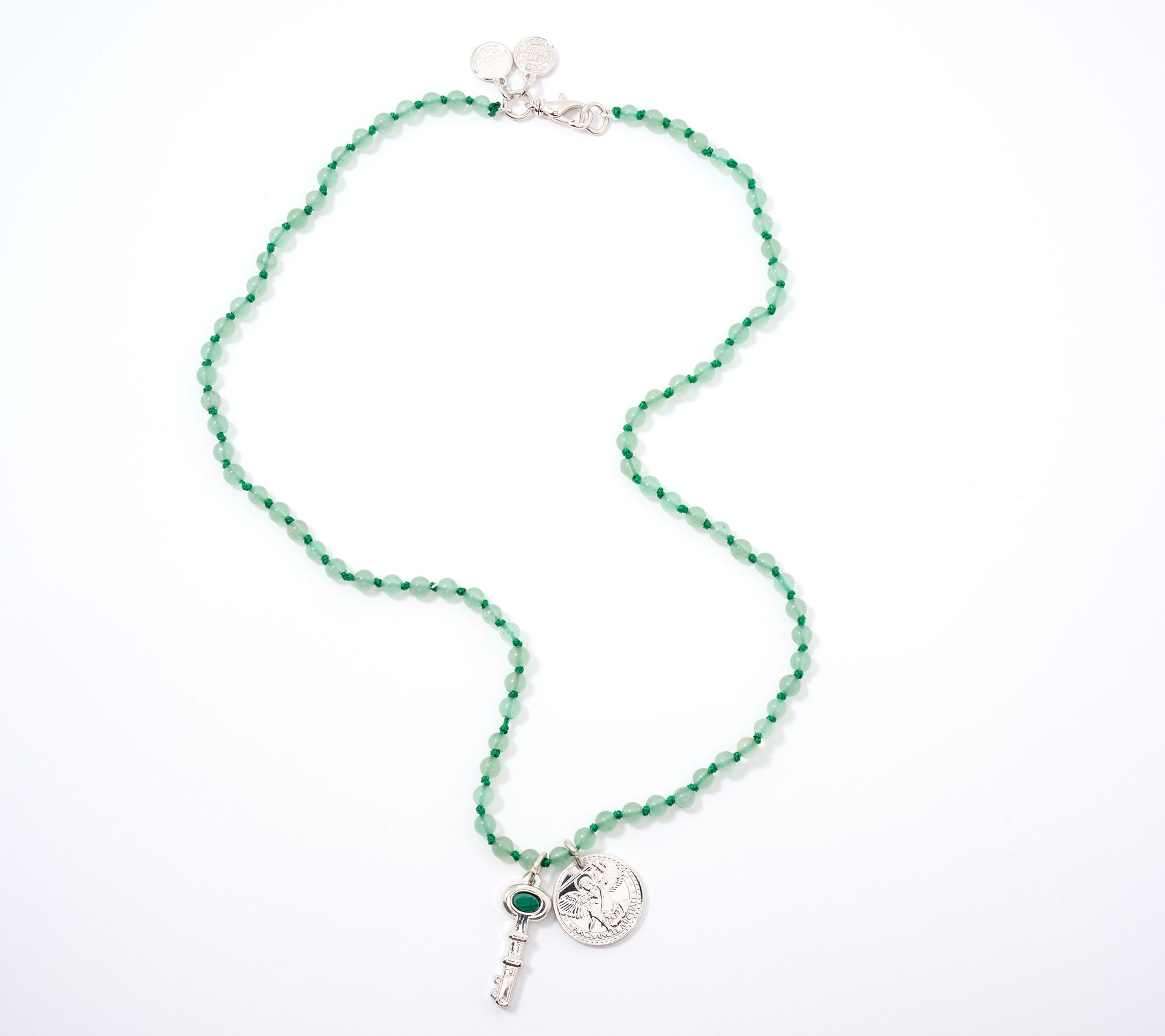 Divinely Guided by Theresa Caputo Quartz Hand-Knotted Charm Necklace