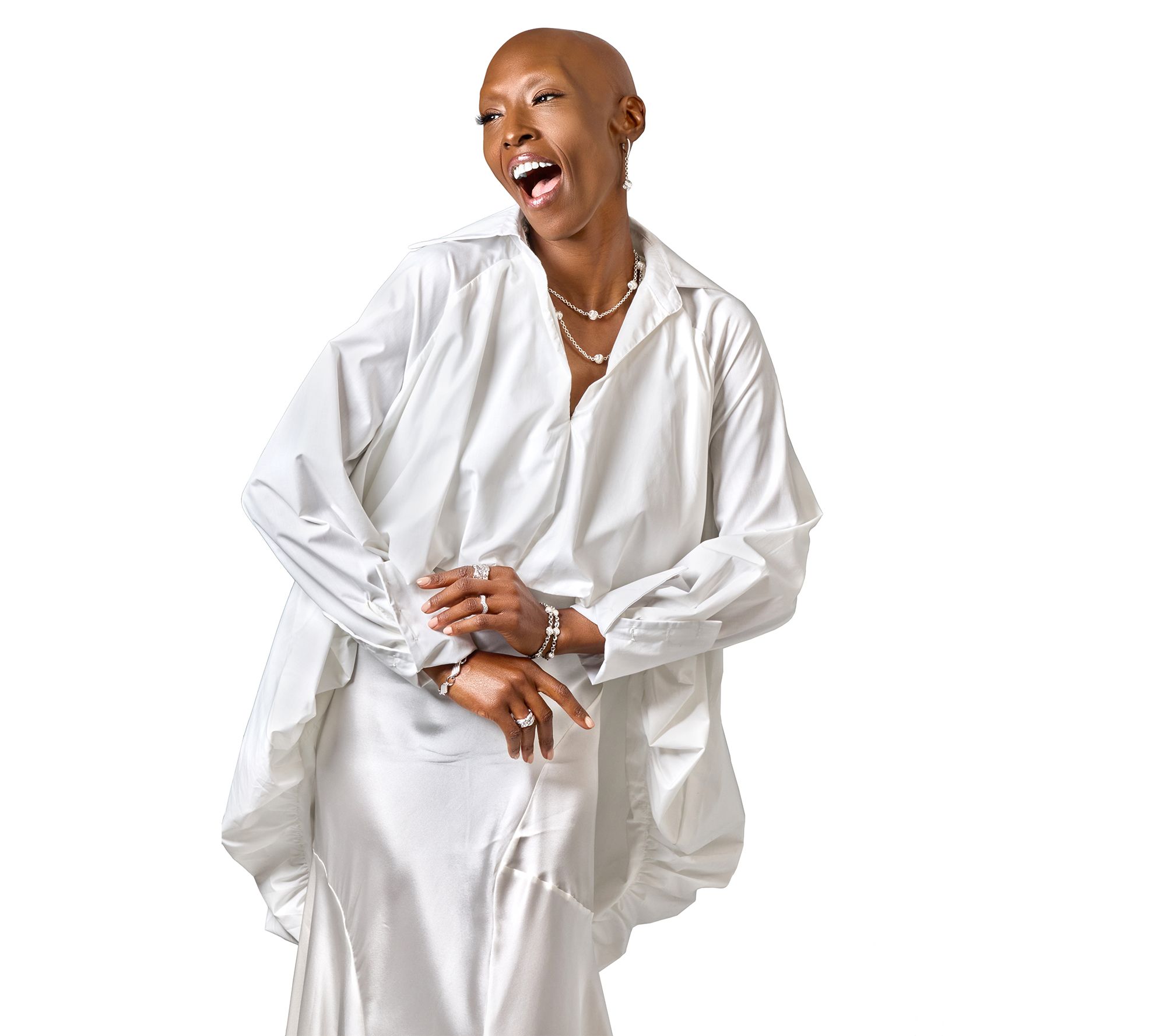 Christian James by Scott Grimes Sterling Silver Bead Station Rolo Bracelet