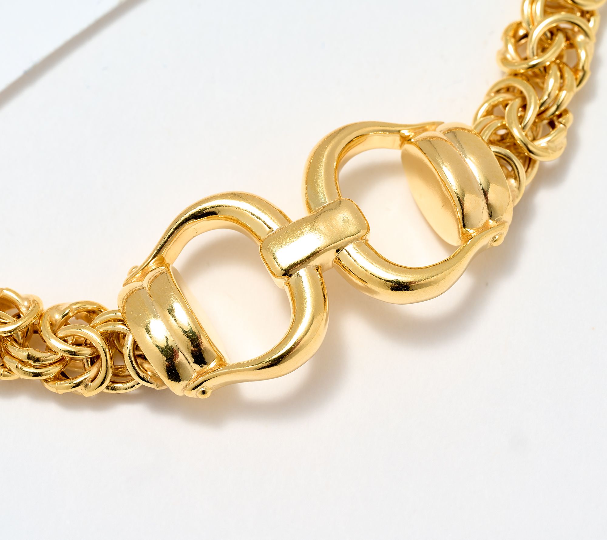 David Markstein Sterling Silver Byzantine Bracelet with Oval Links