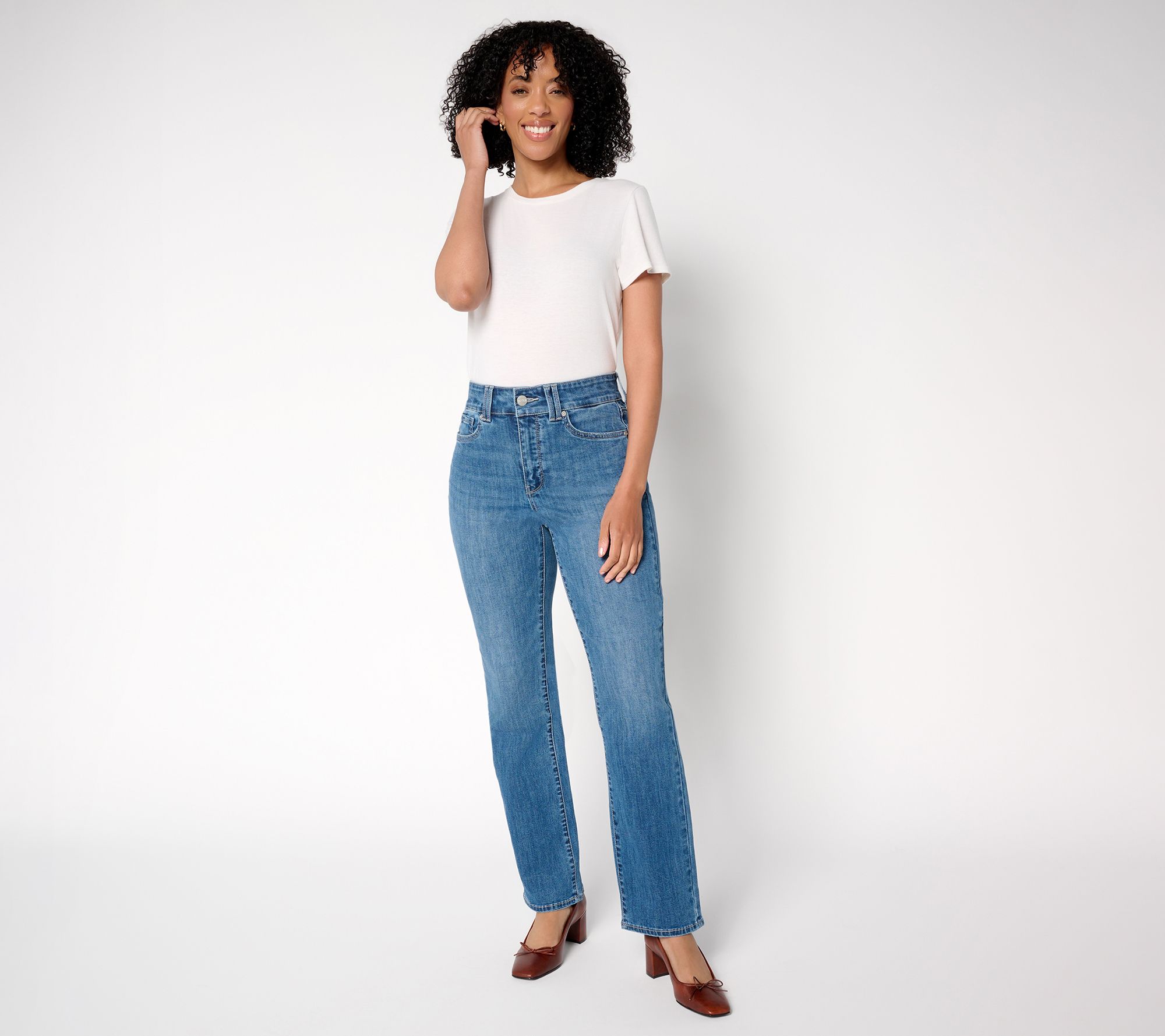 NYDJ Marilyn Regular Straight Leg Jean with Cool Embrace