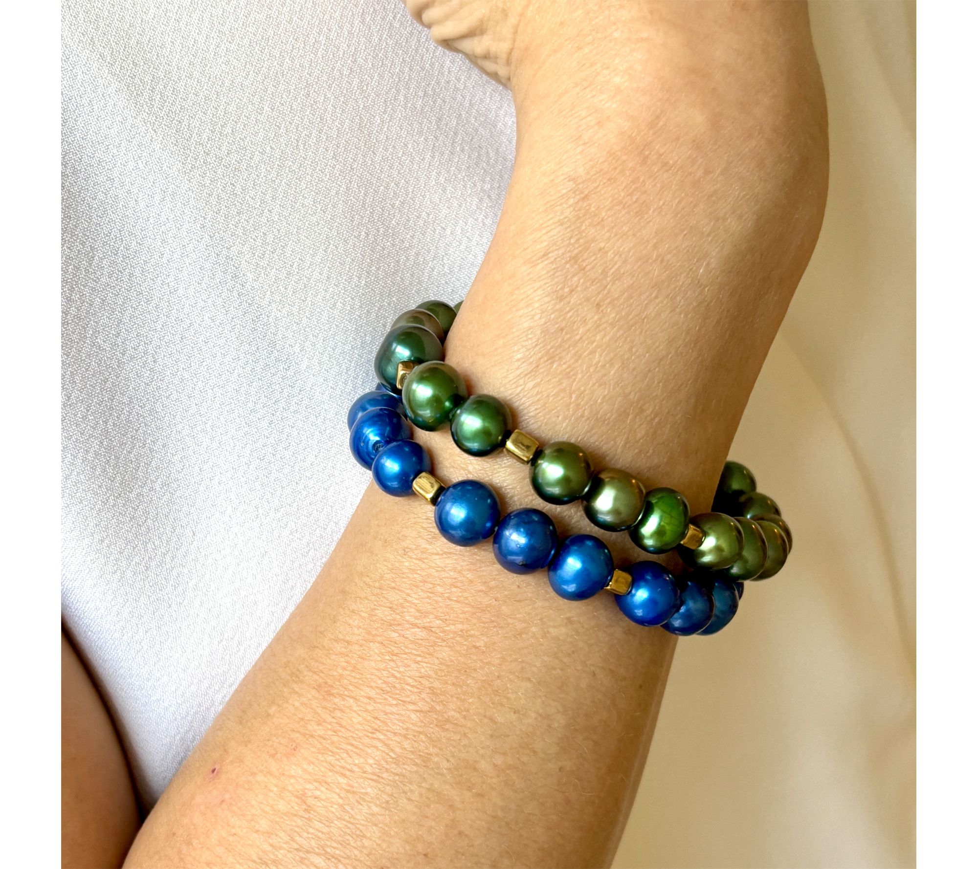 Alkeme Lore & Luster Dyed Cultured Pearl Bracelet