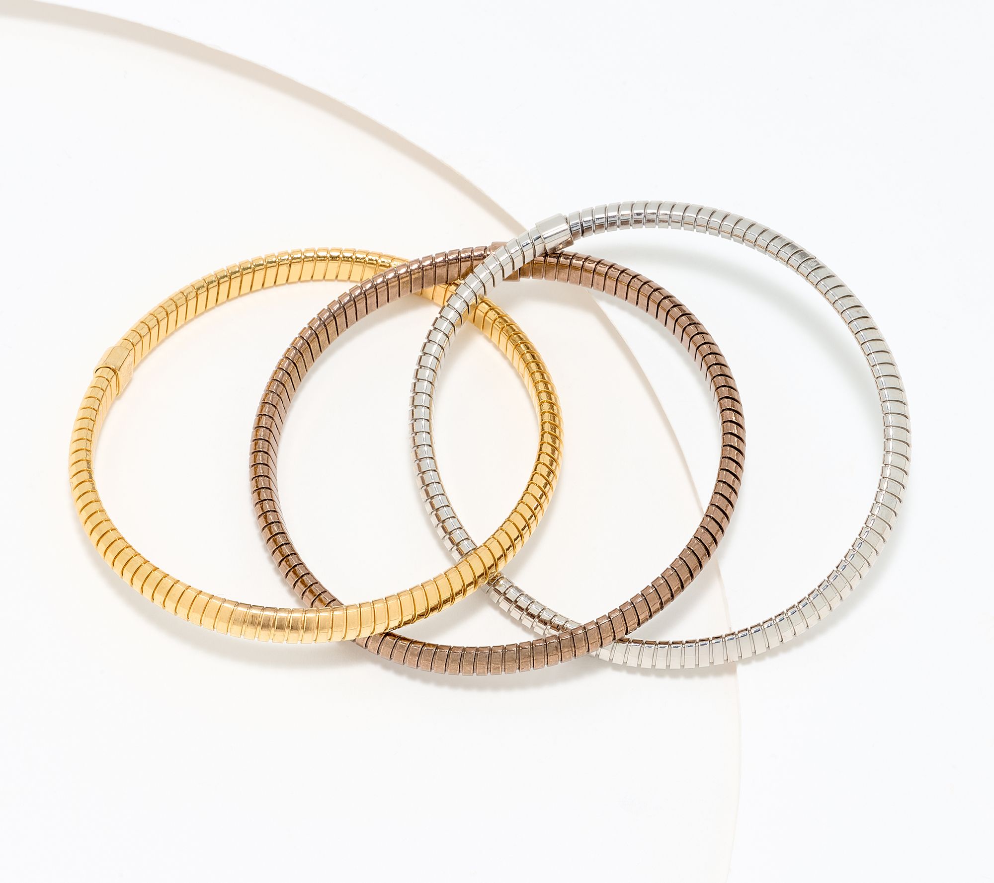 David Markstein Bronze Three Strand Slip-On Tubogas Bracelet